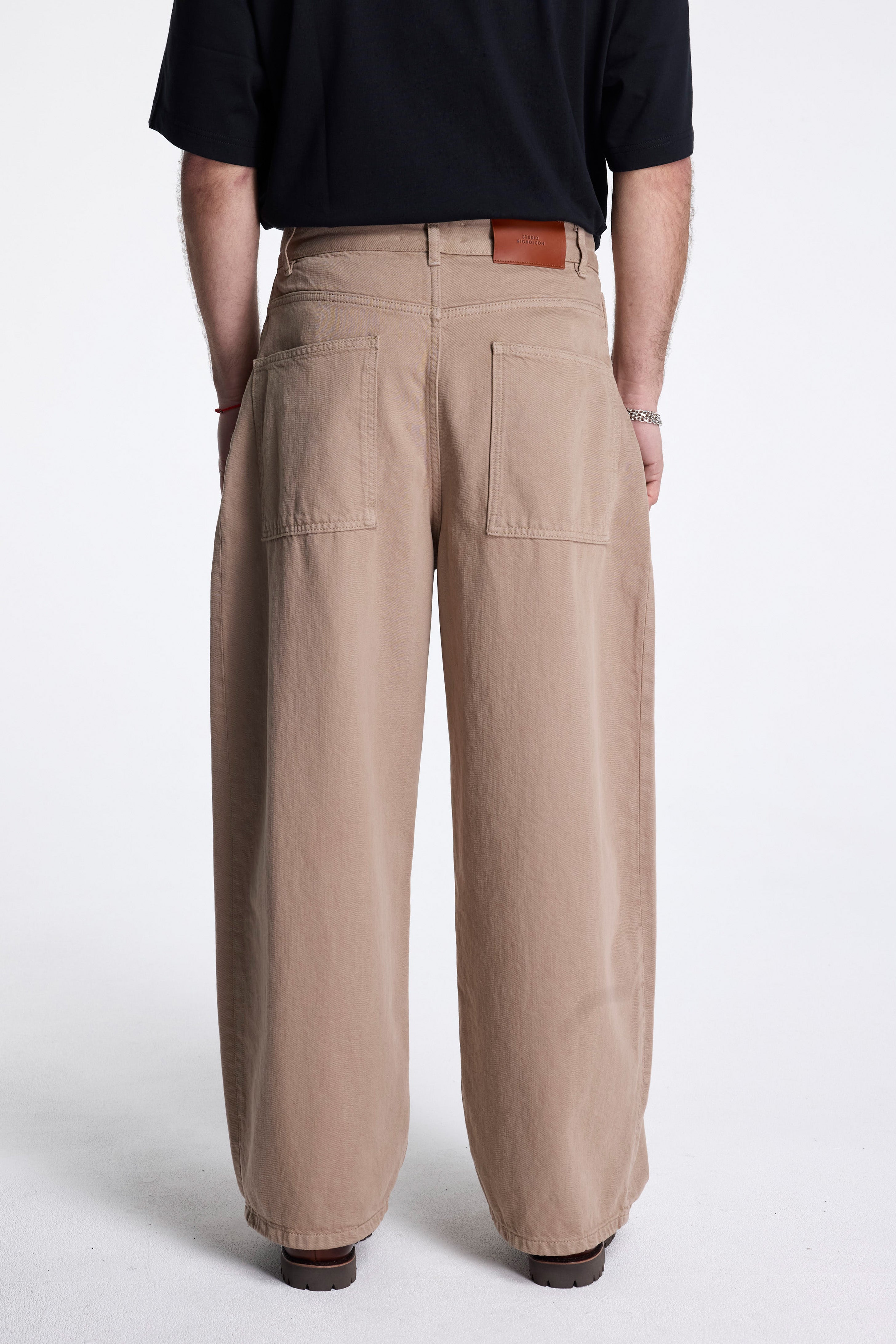 Paolo Garment Dye Denim Pants Fawn