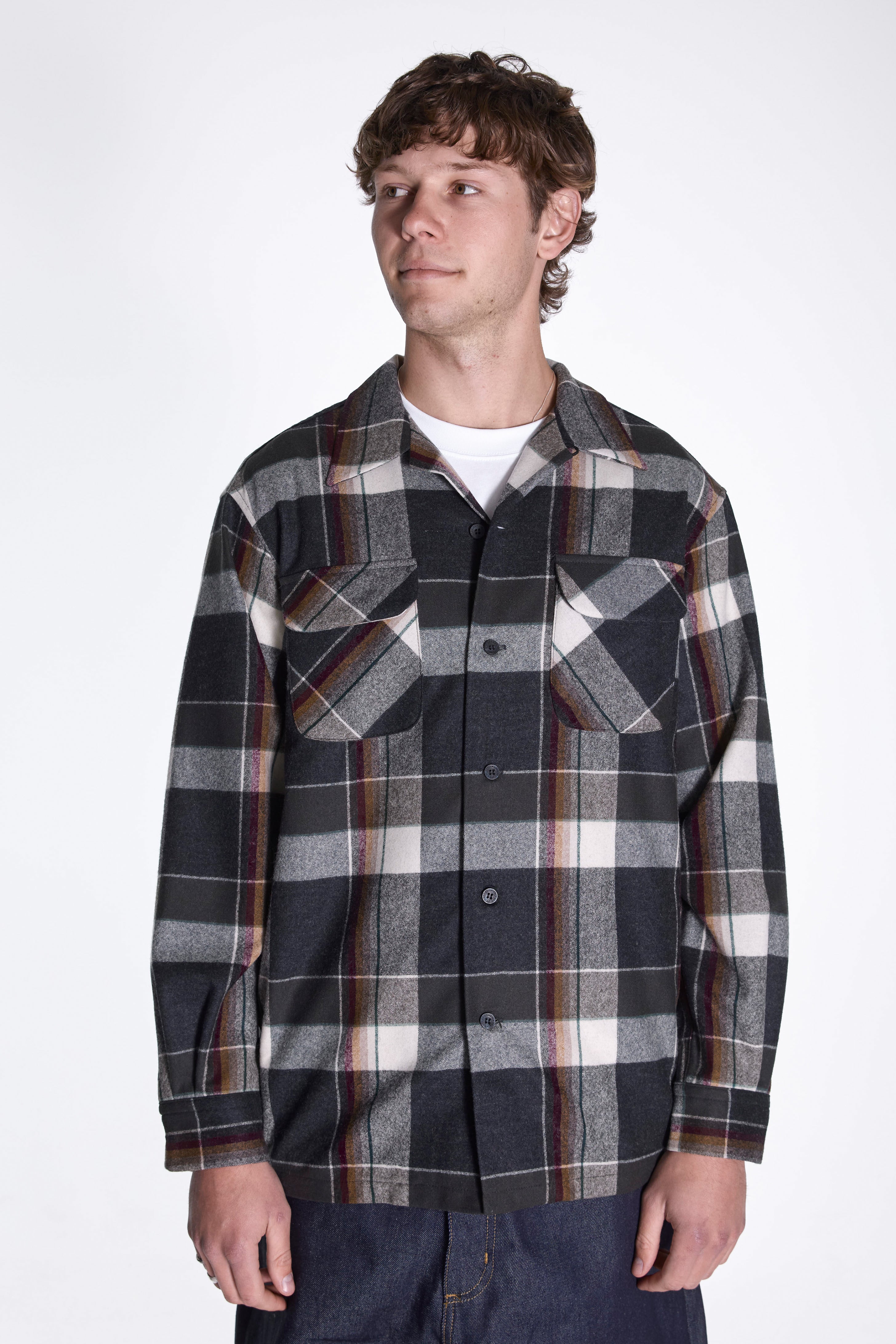 Board Shirt Black Multi Plaid