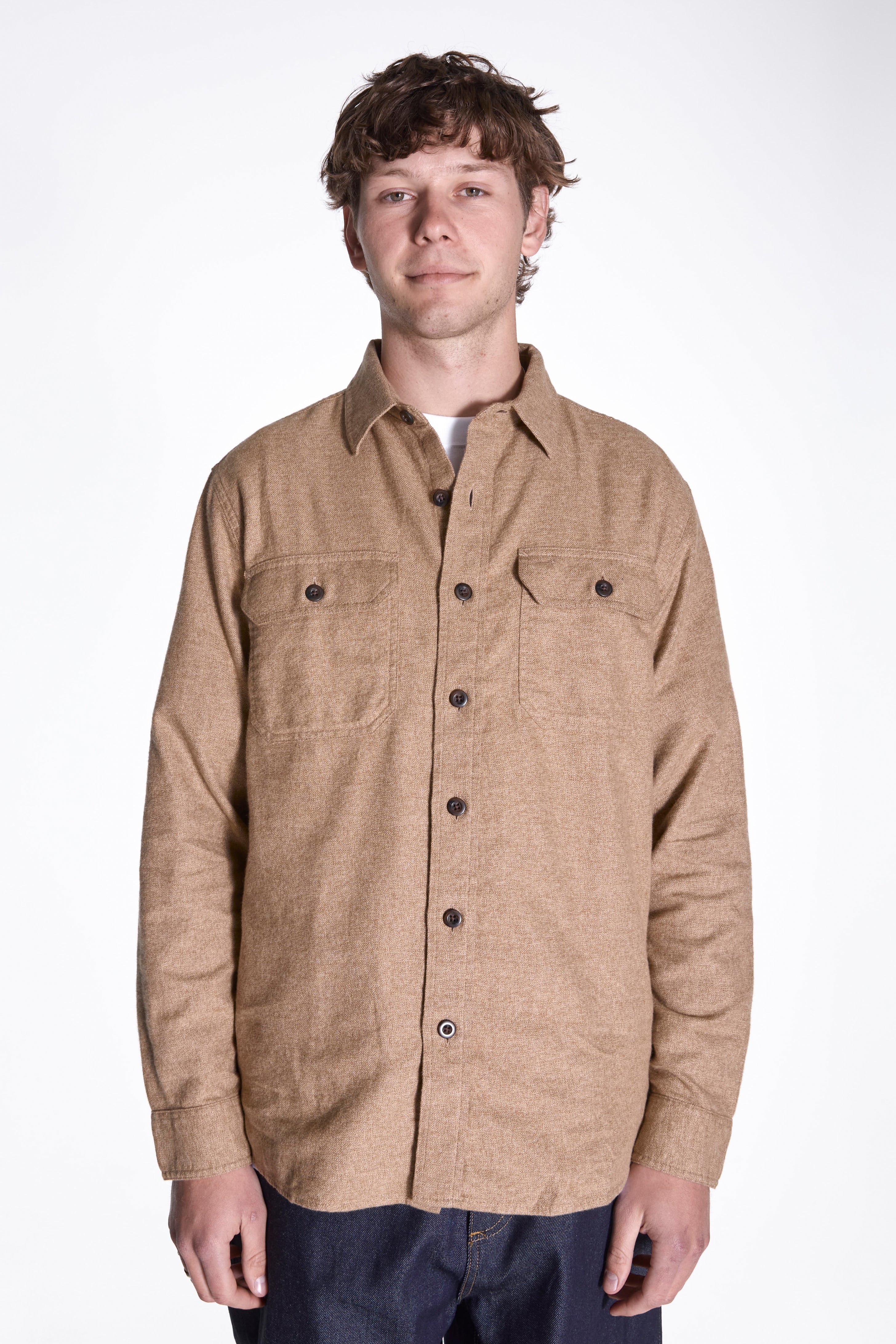 Burnside Shirt Camel Heather