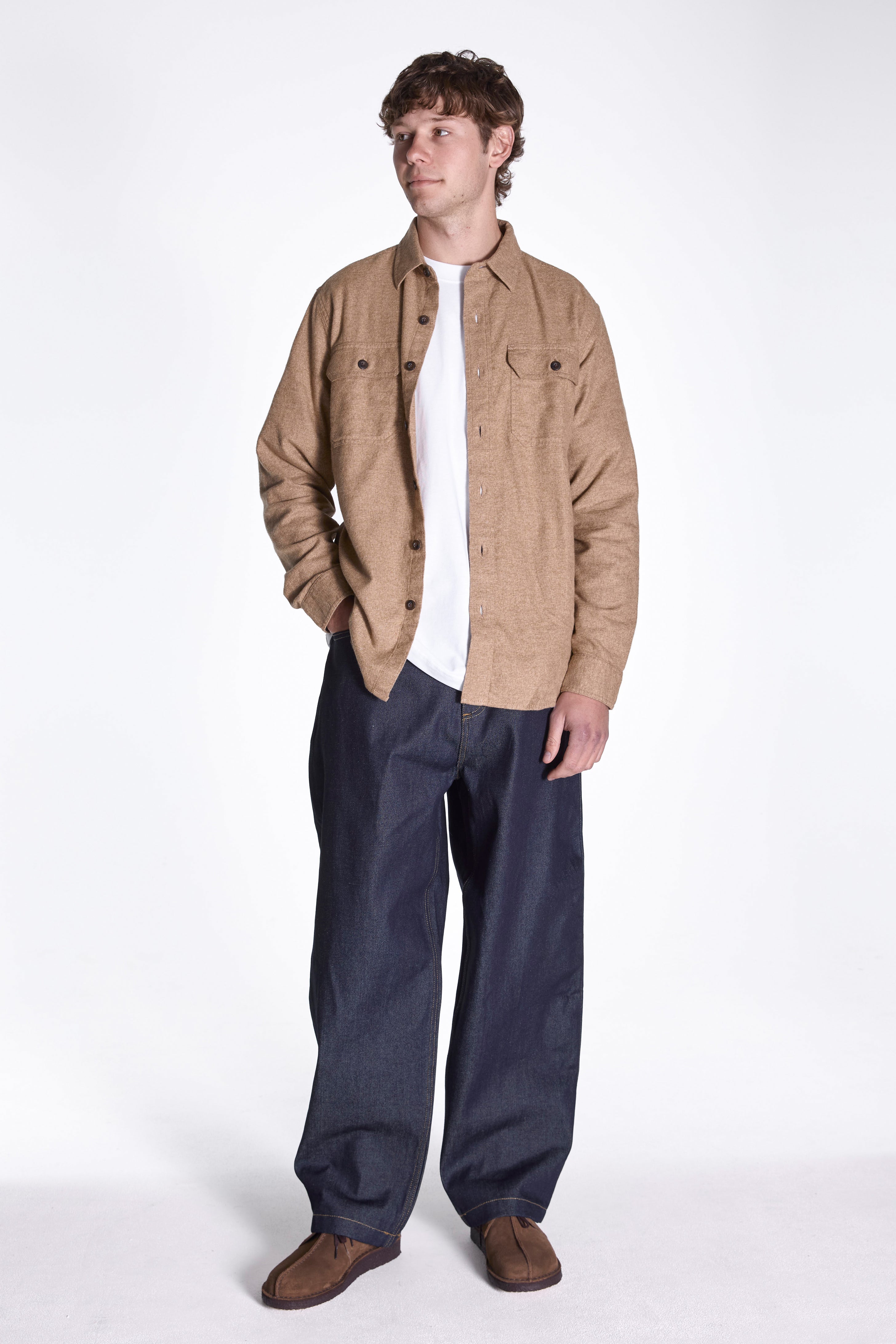 Burnside Shirt Camel Heather