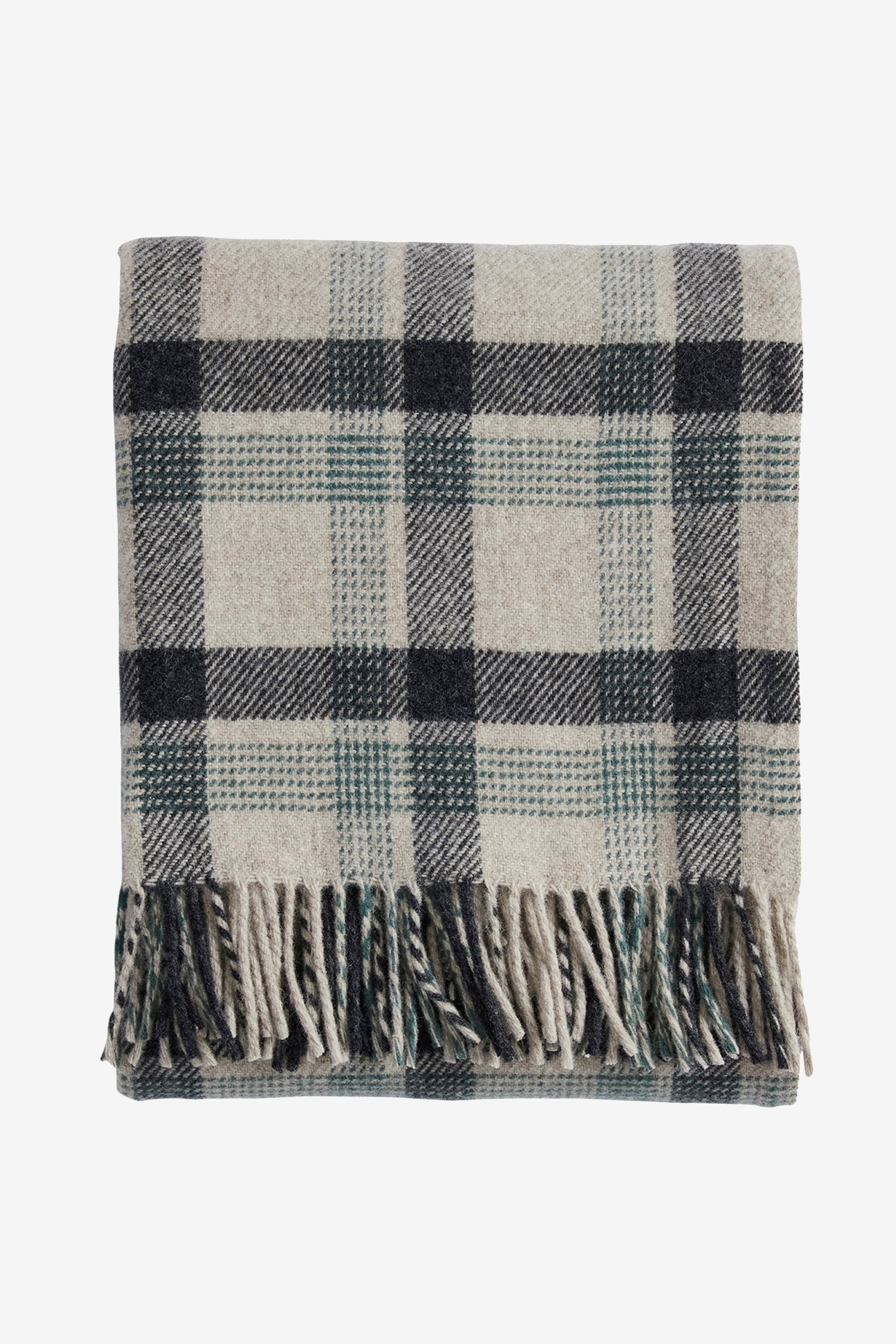 Eco Wise Washable Throw Kelso Plaid Oat