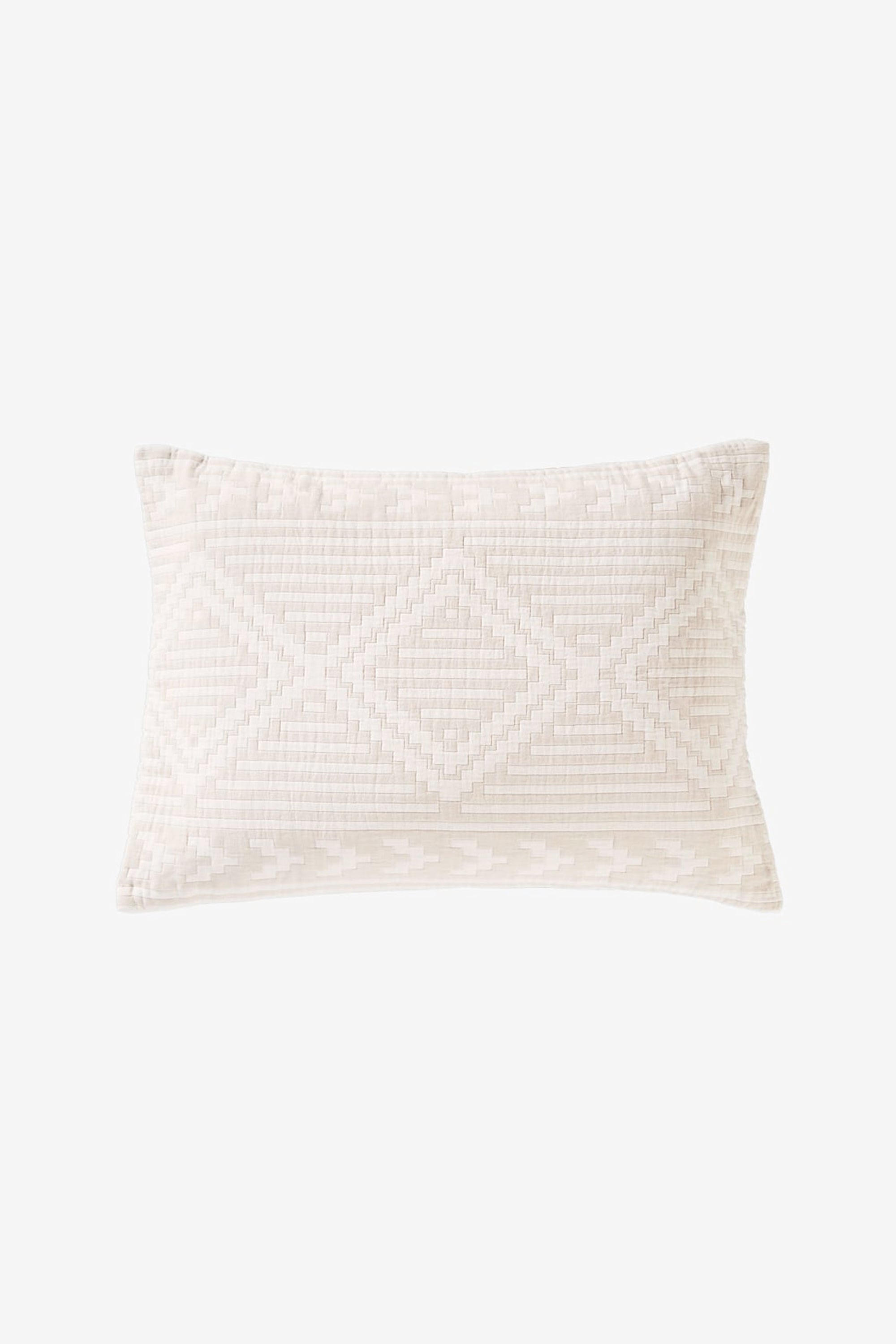 Organic Cotton Matelasse Sham Ganado