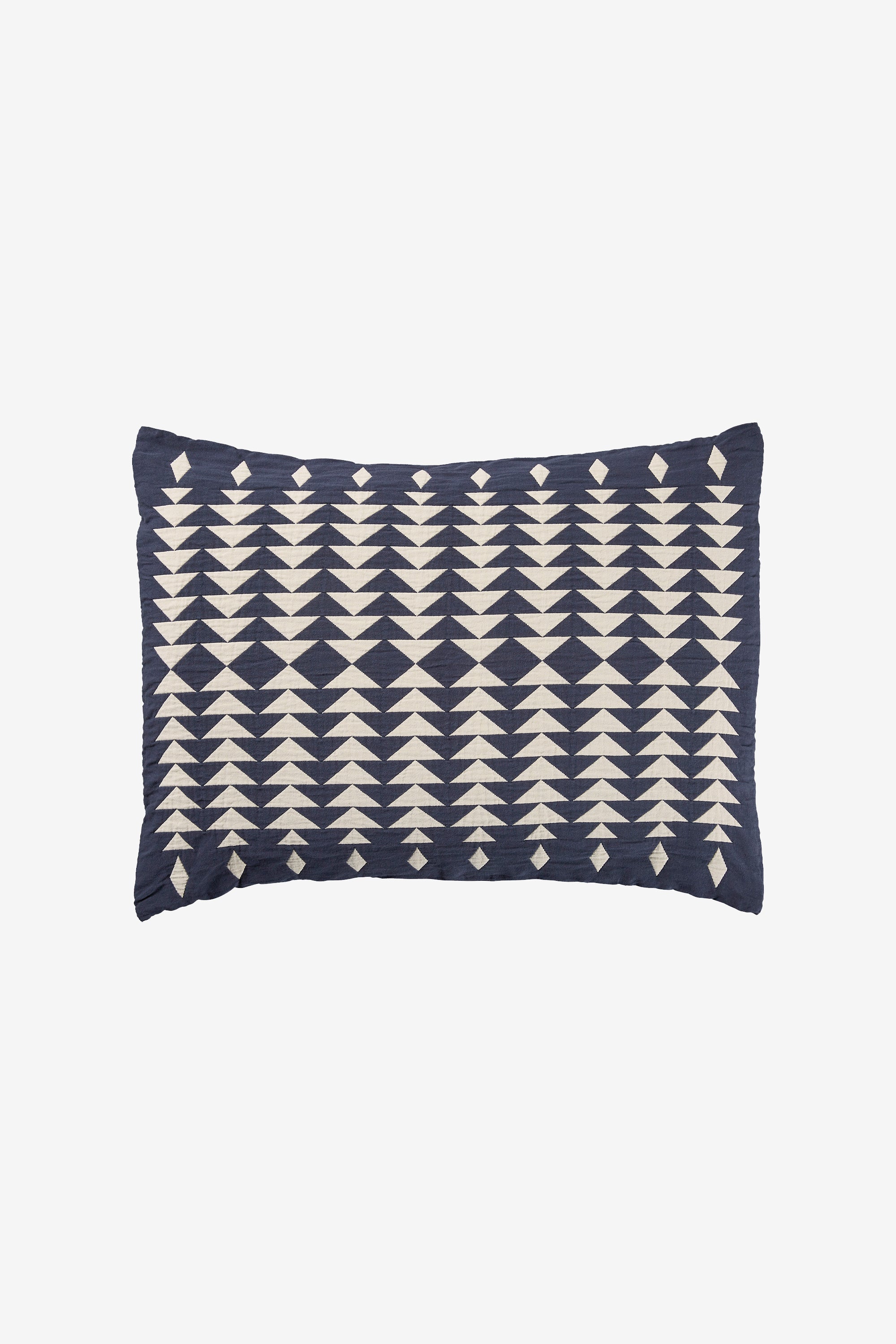 Organic Cotton Matelasse Sham Midnight Nova