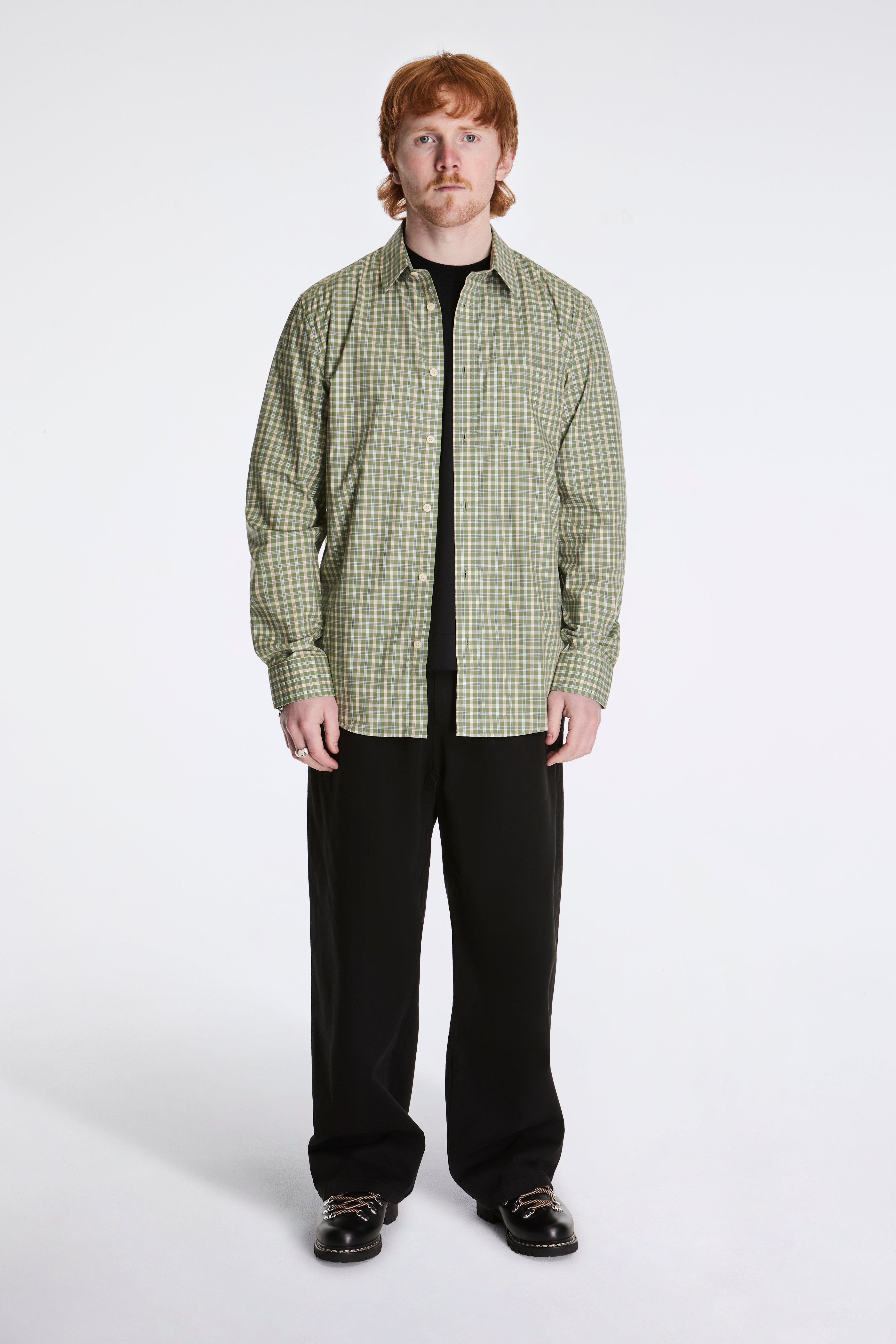 Academy Shirt Green Plaid