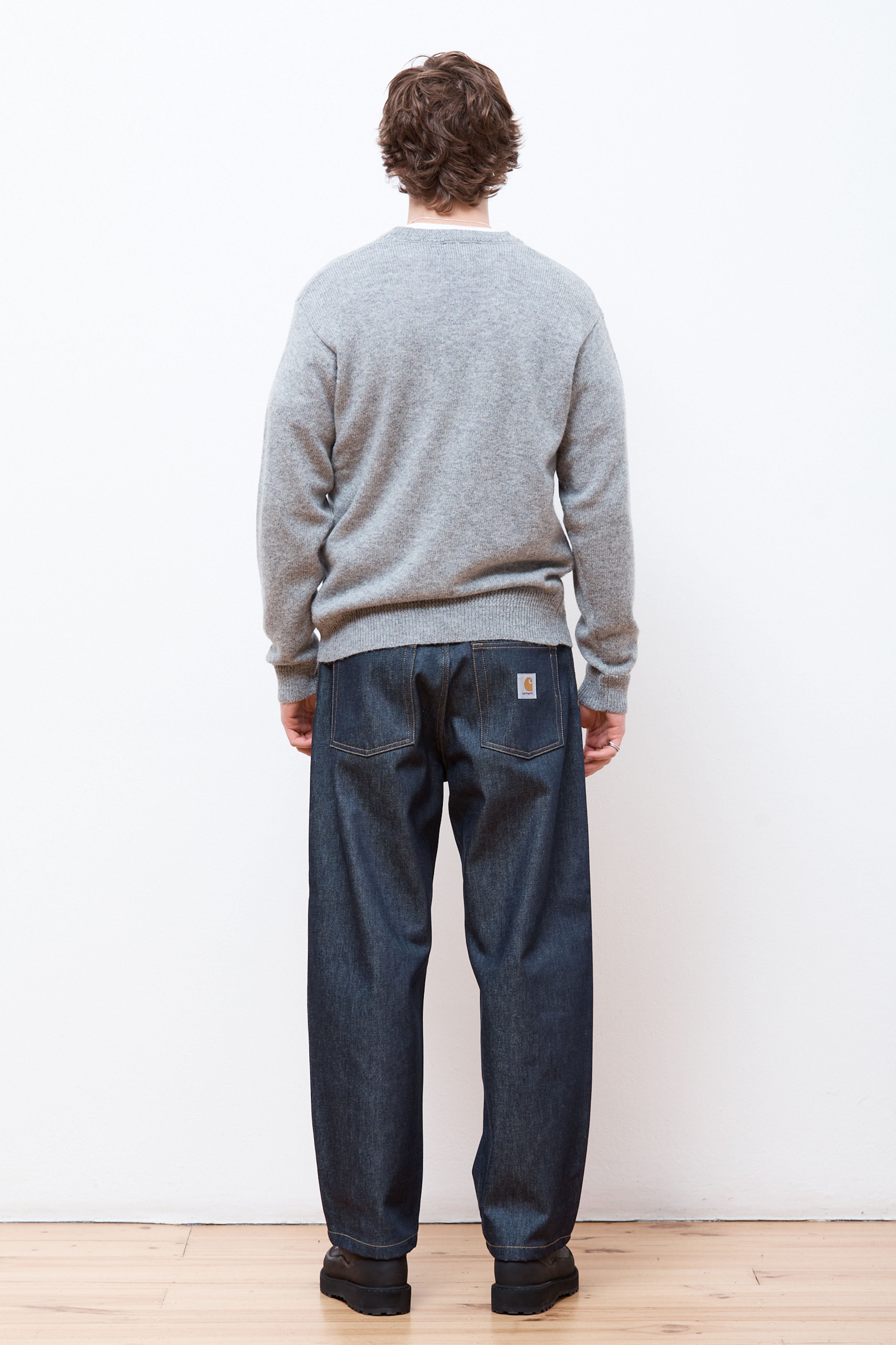 Wool Crew Light Grey Heather