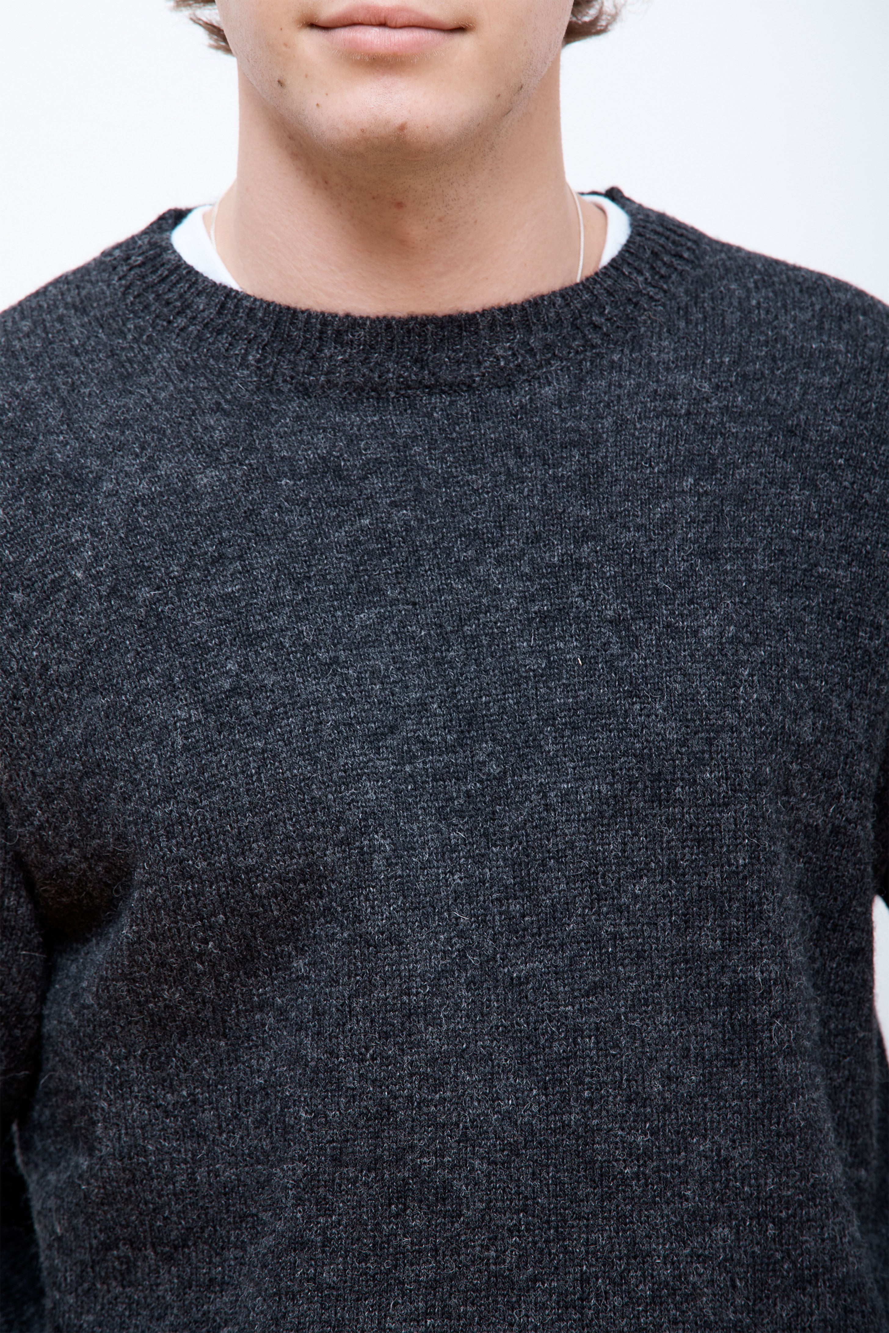 Wool Crew Black Heather