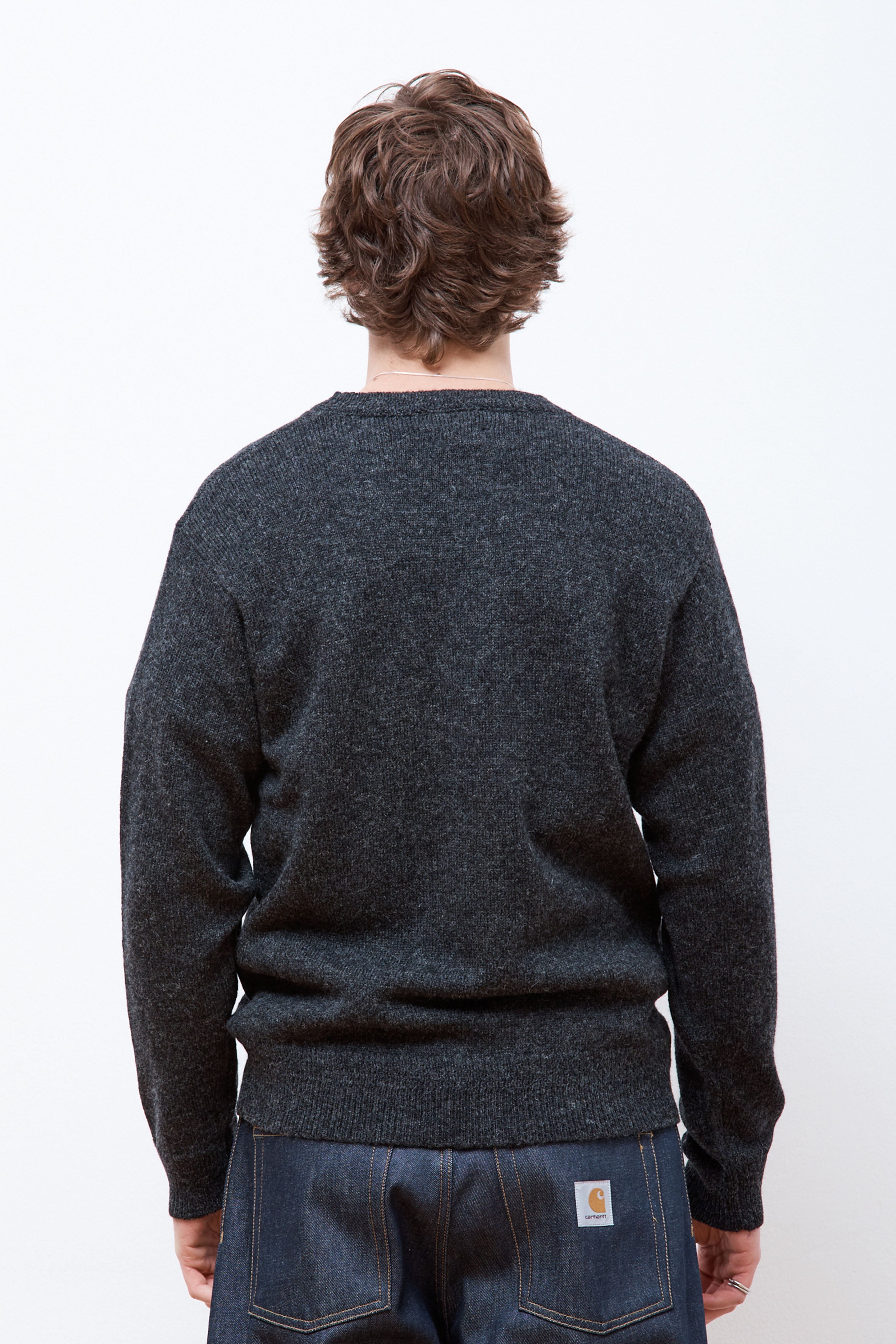 Wool Crew Black Heather