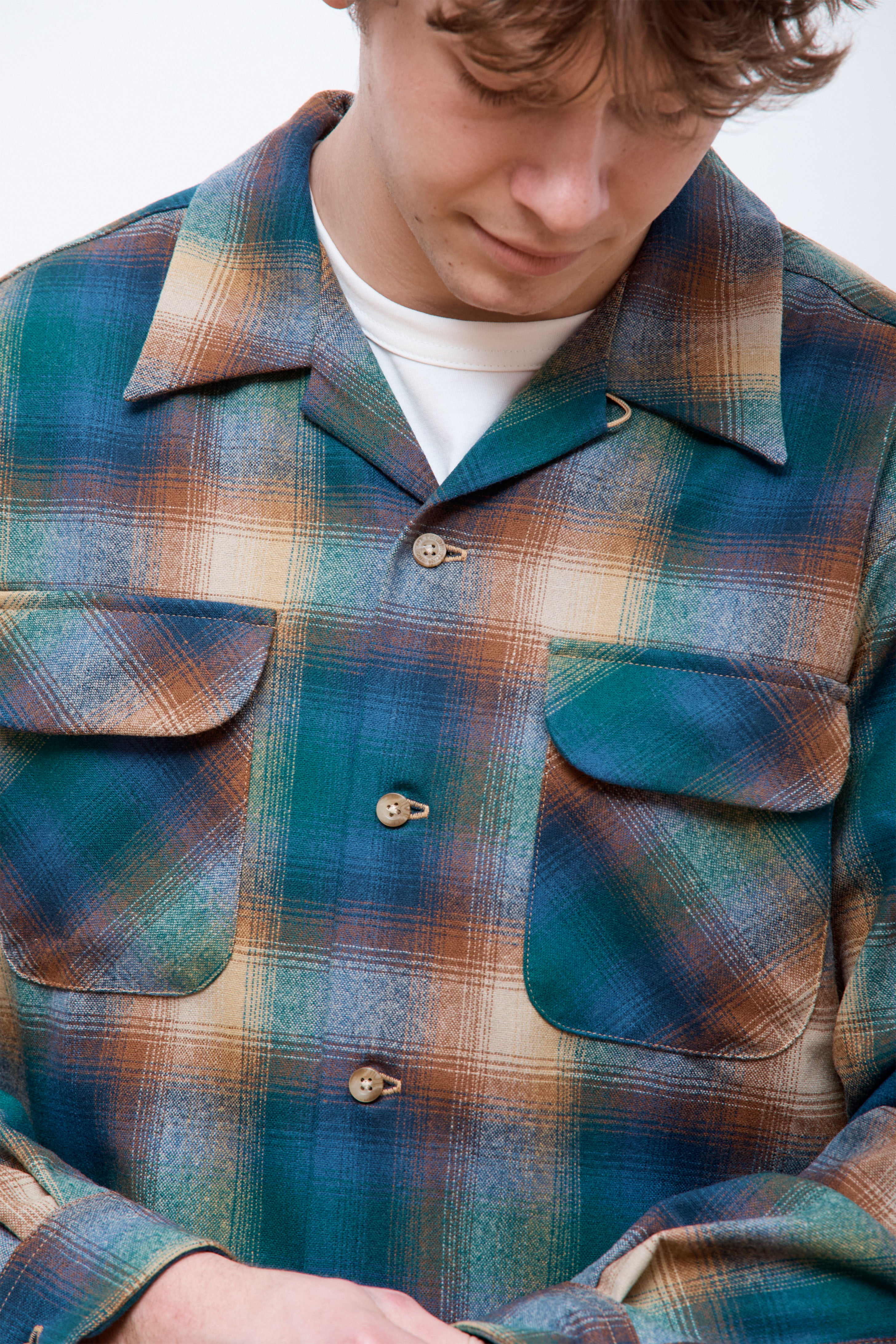 Original Board Shirt Blue/Brown Multi Ombre