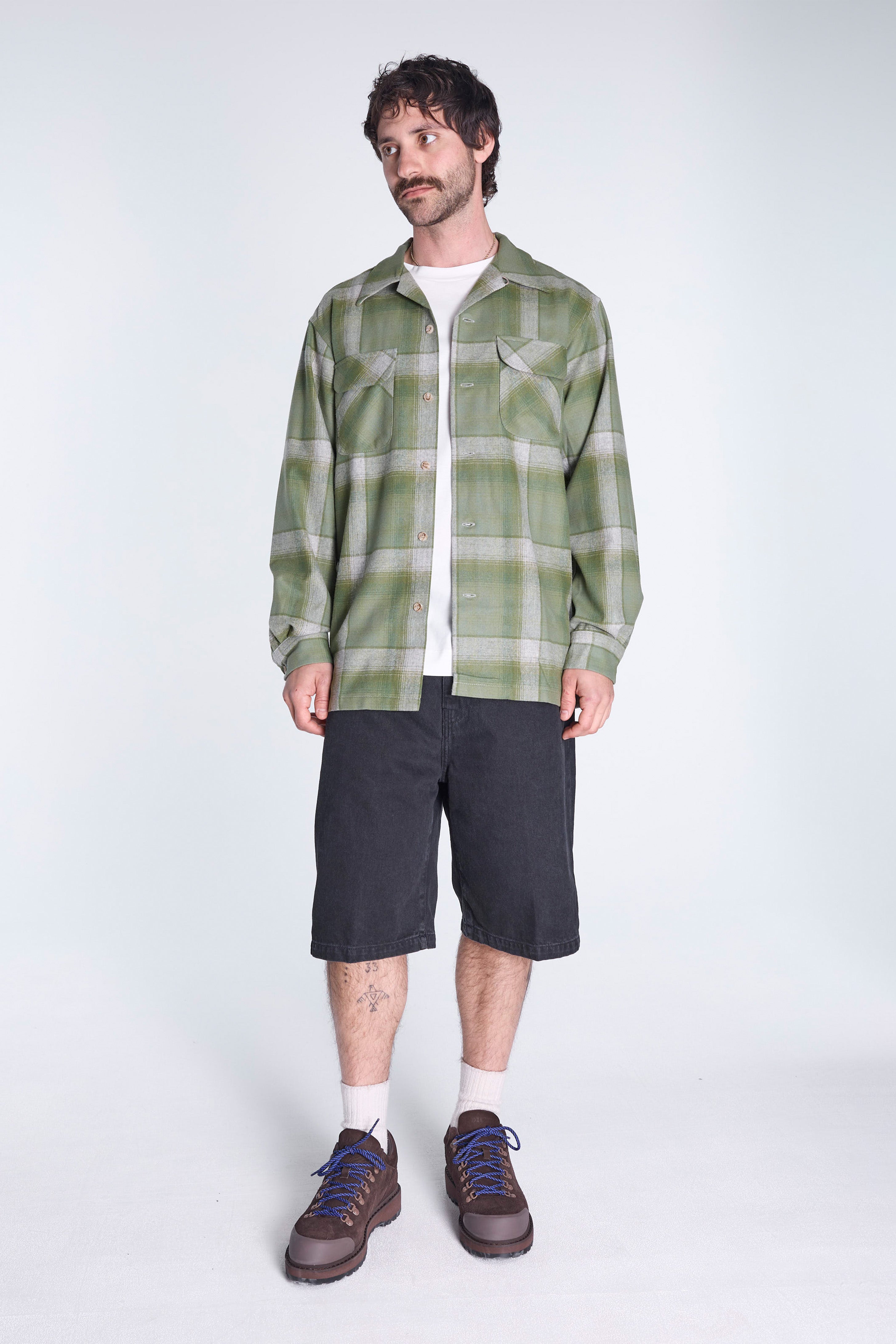 Board Shirt Olive/Grey Mix Ombre