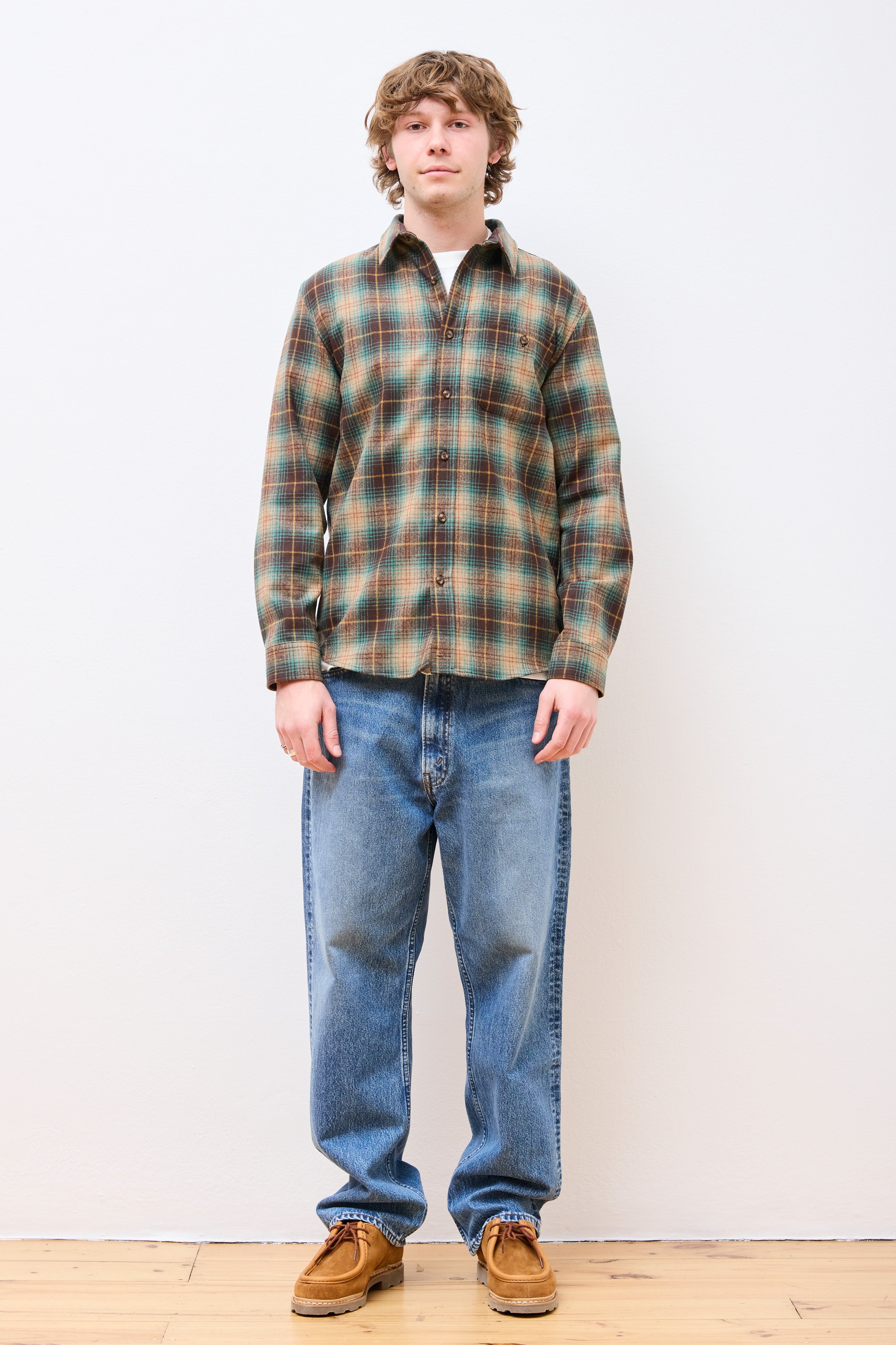 Trail Shirt Brown/Green Plaid