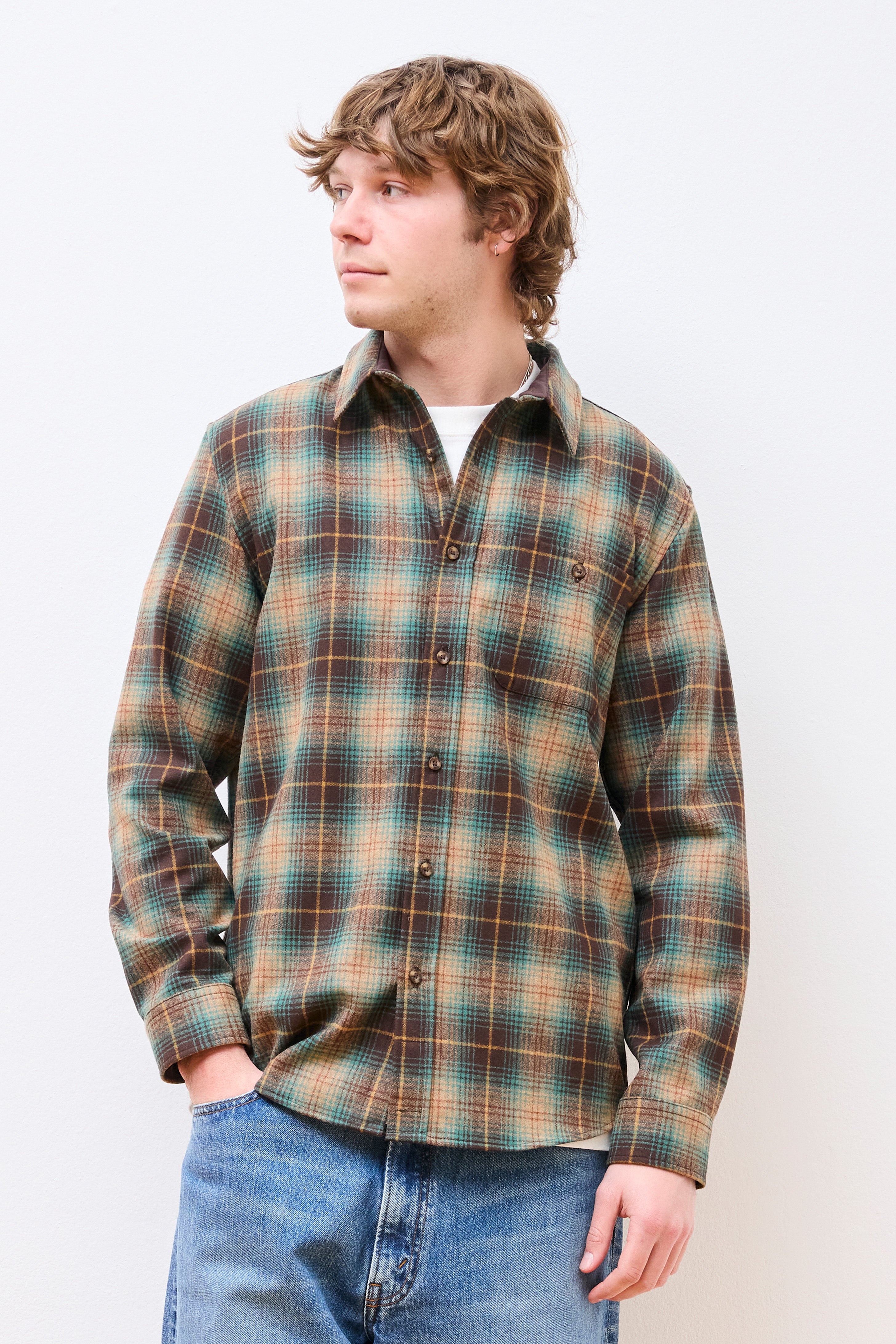 Trail Shirt Brown/Green Plaid