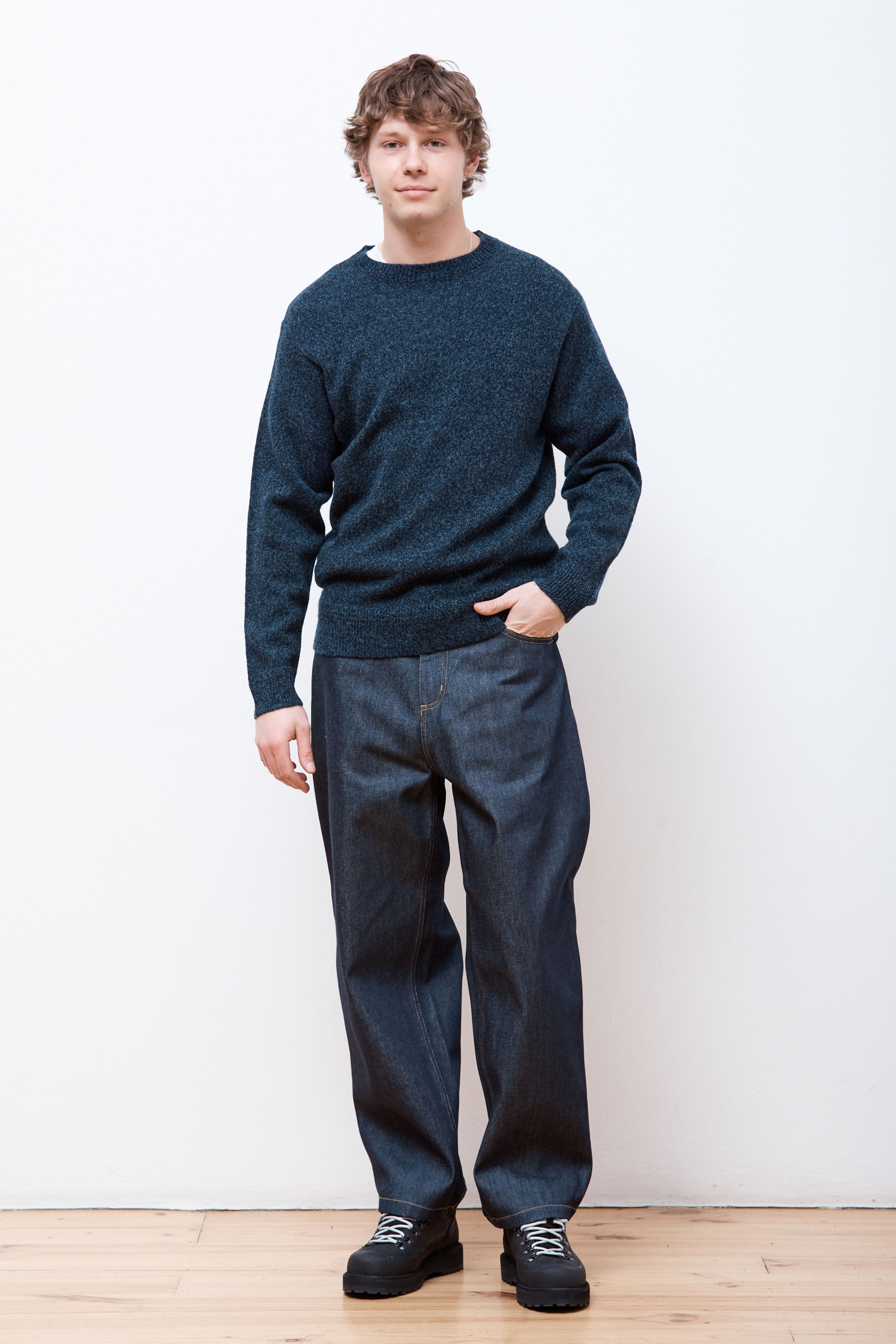 Wool Crew Indigo Heather