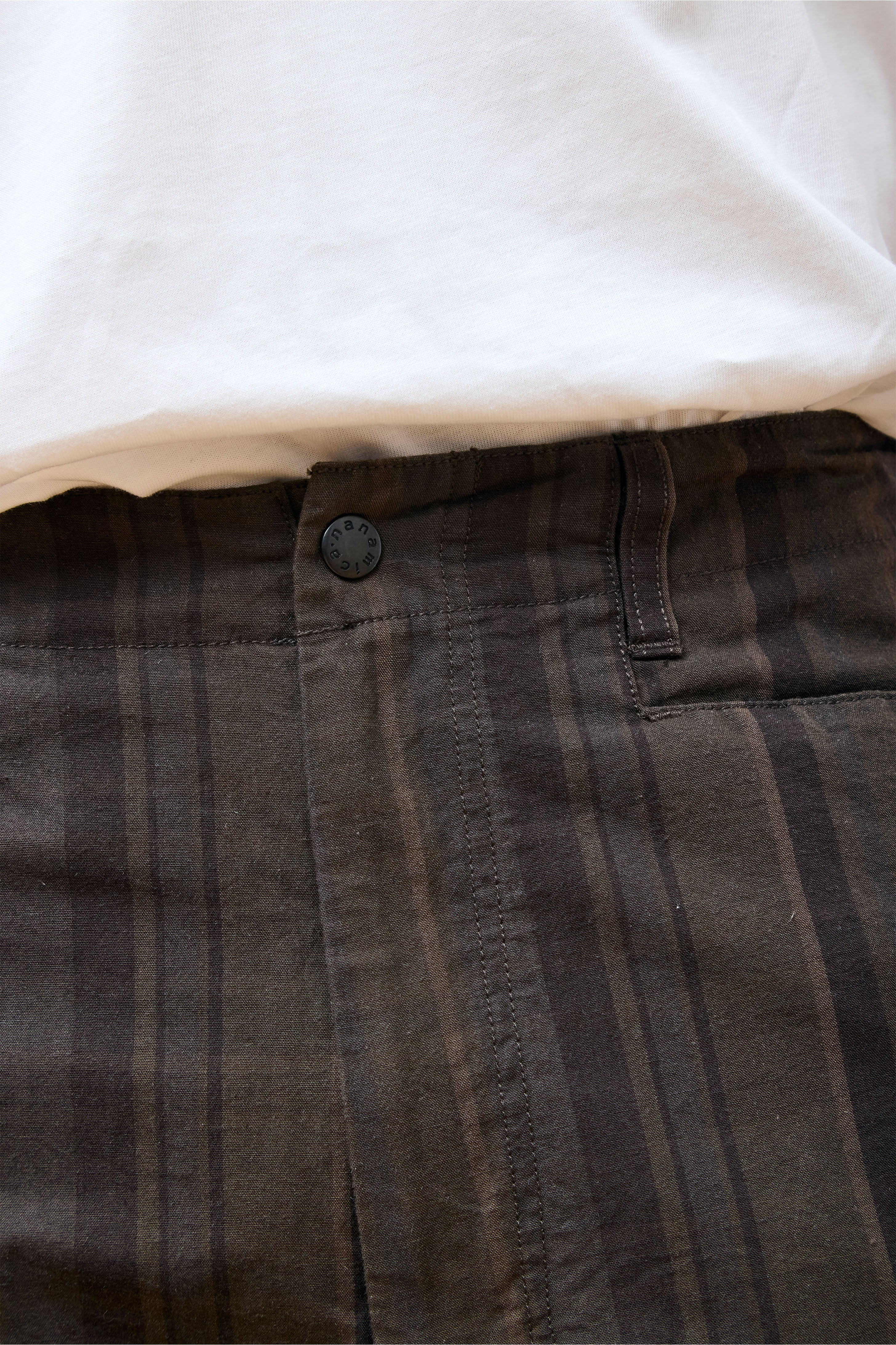 Plaid Dock Pants Brown