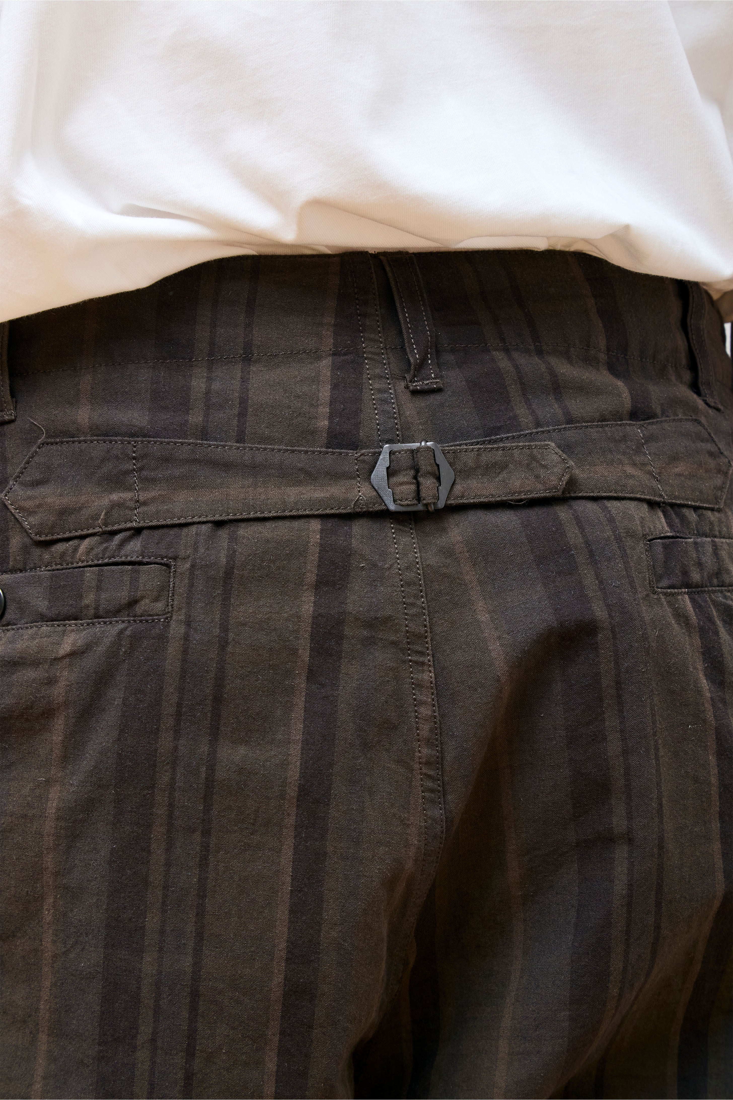 Plaid Dock Pants Brown