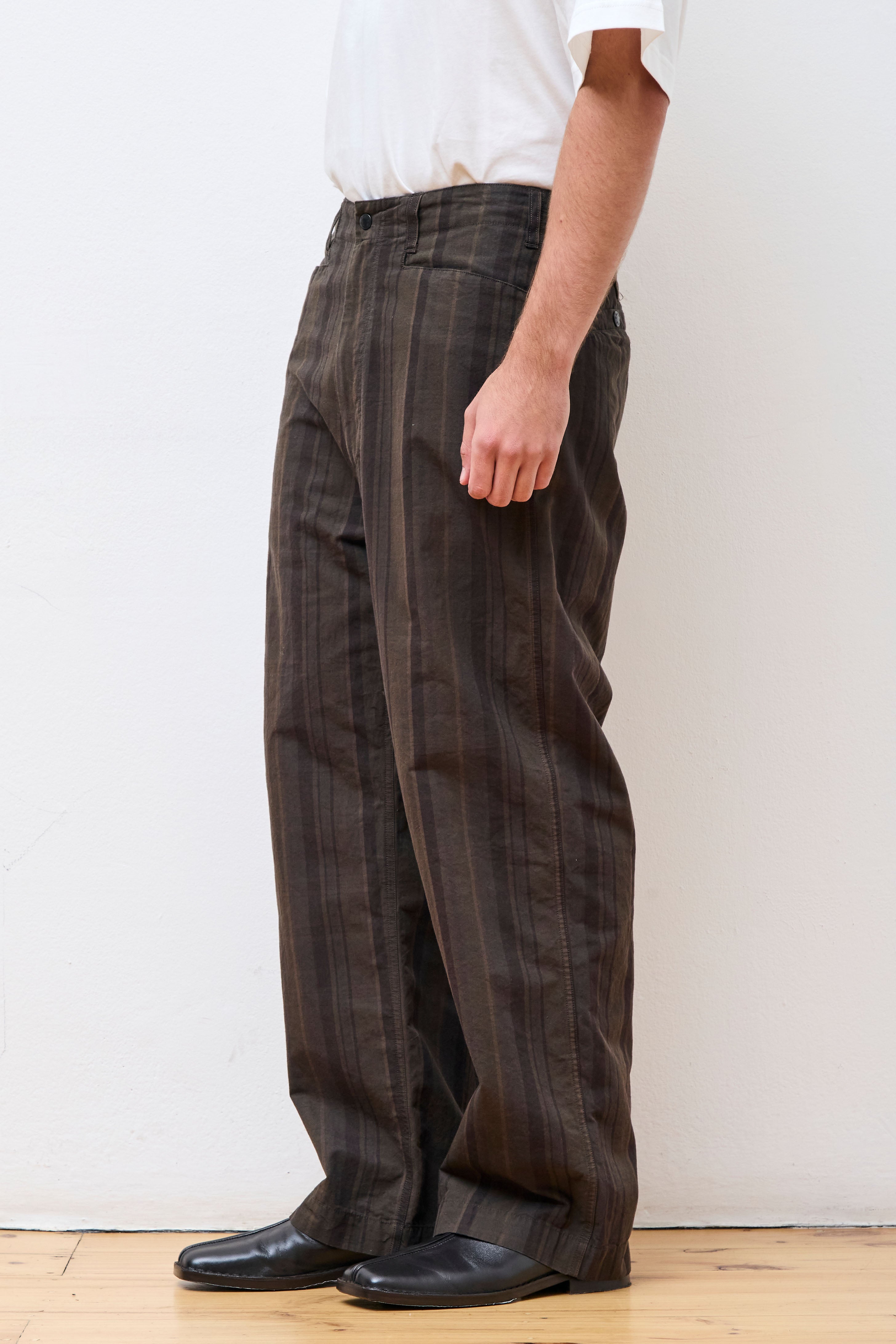 Plaid Dock Pants Brown