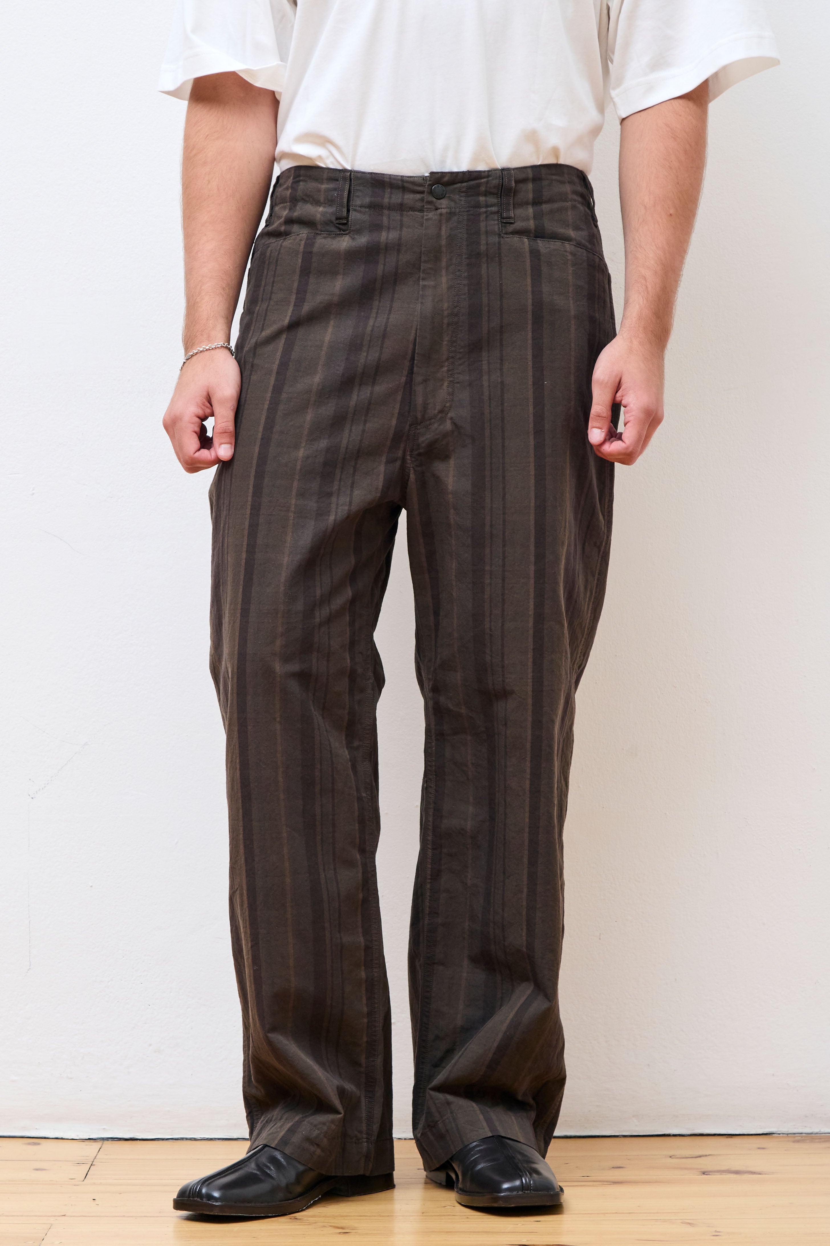 Plaid Dock Pants Brown