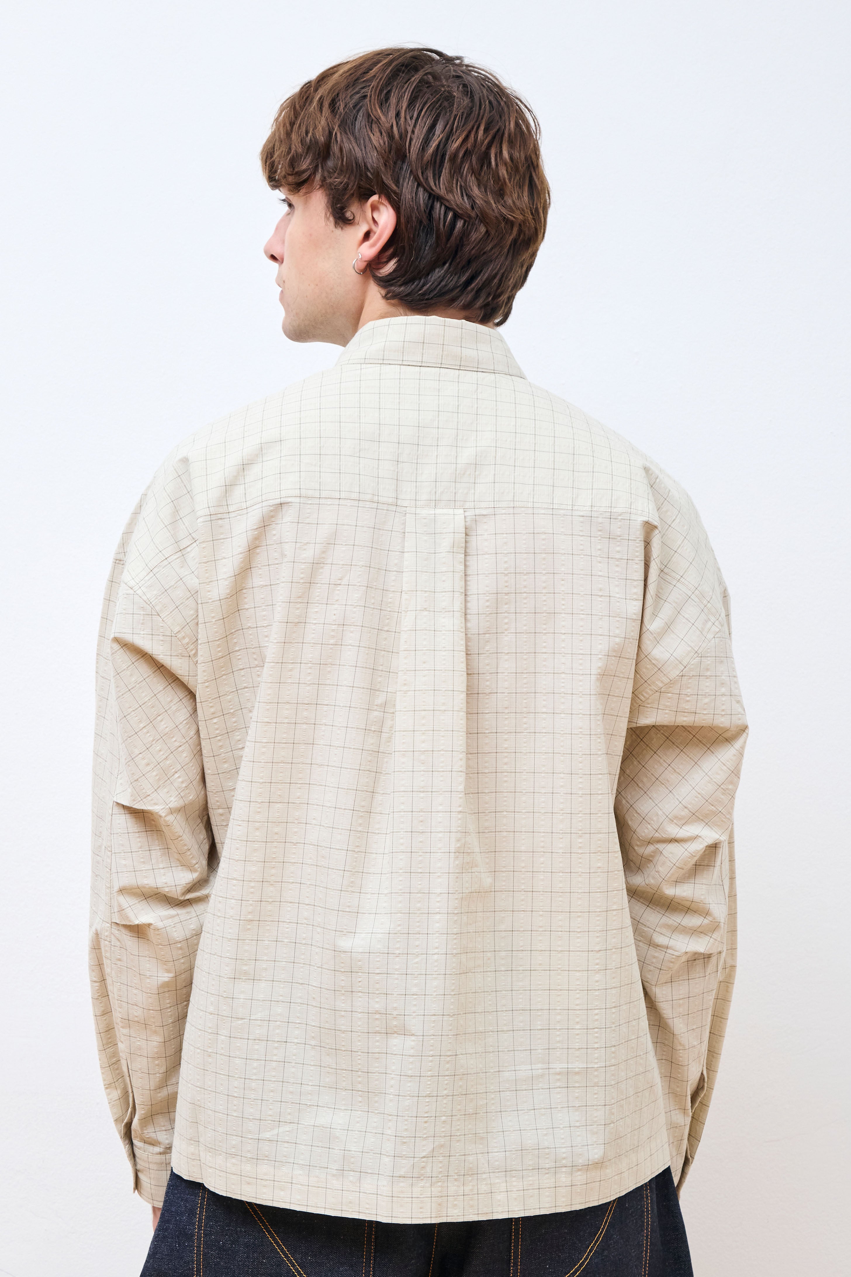 Pocket Parka Shirt Parchment Check