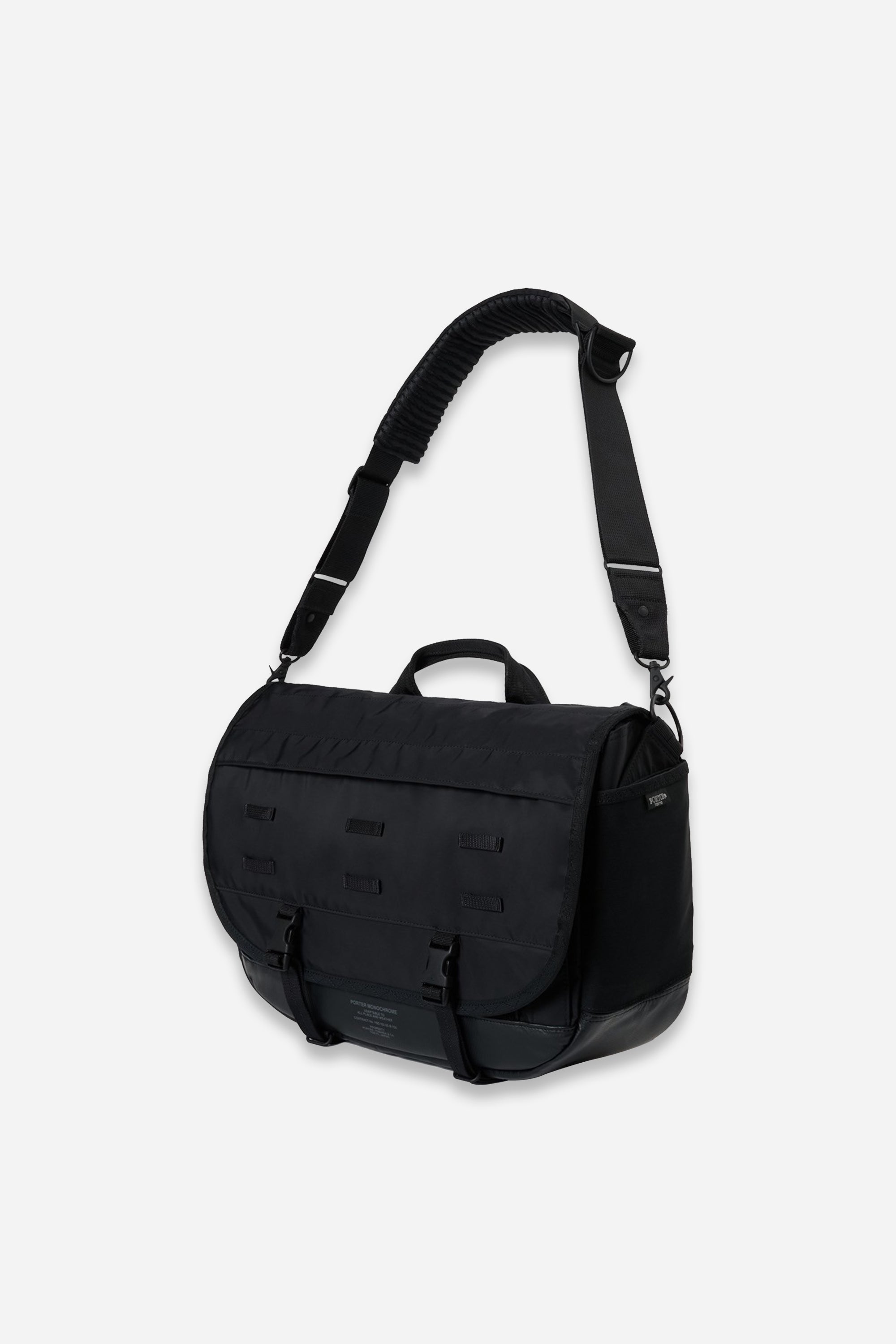 Monochrome Messenger Bag Black