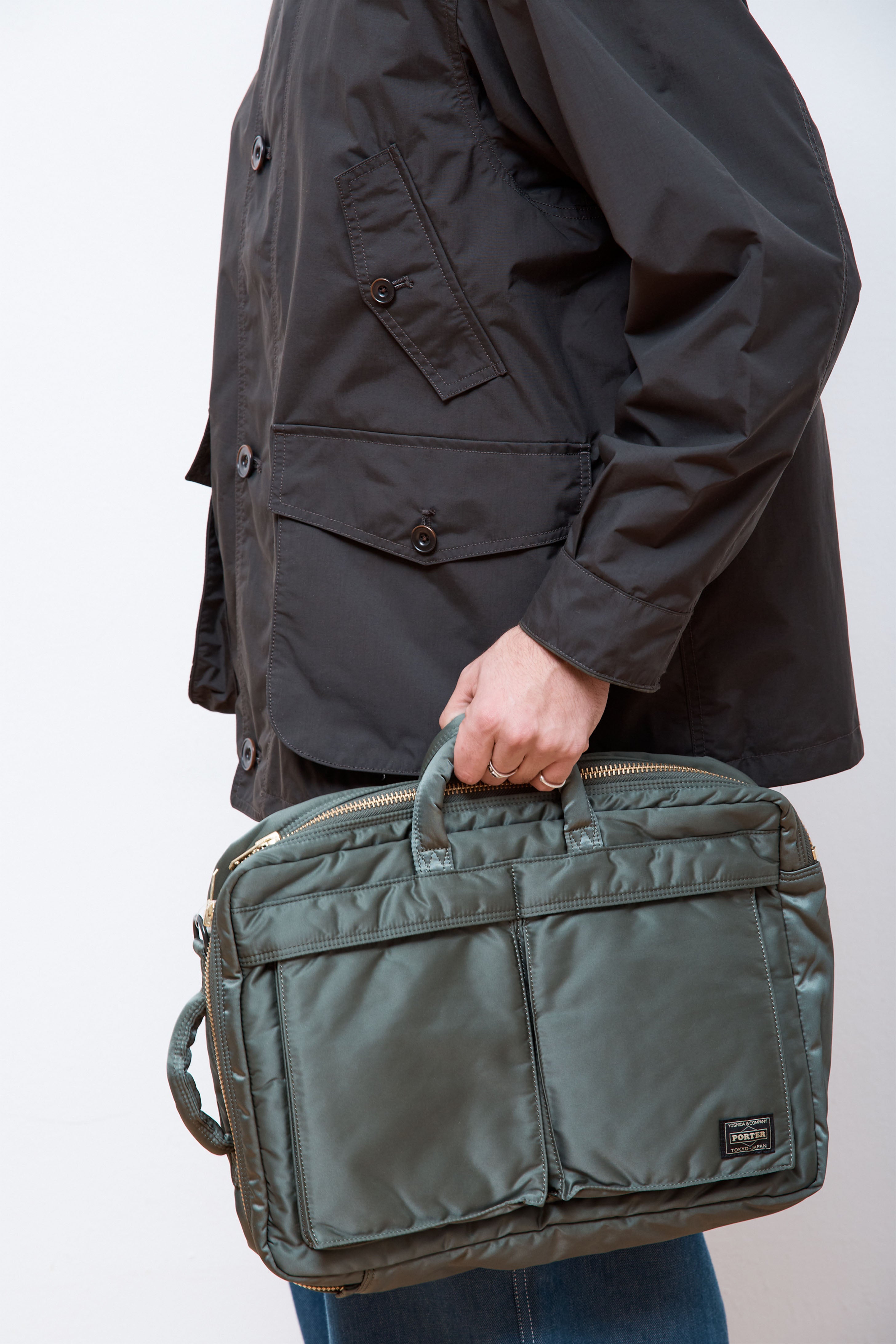 New Tanker 3Way Document Bag Sage Green