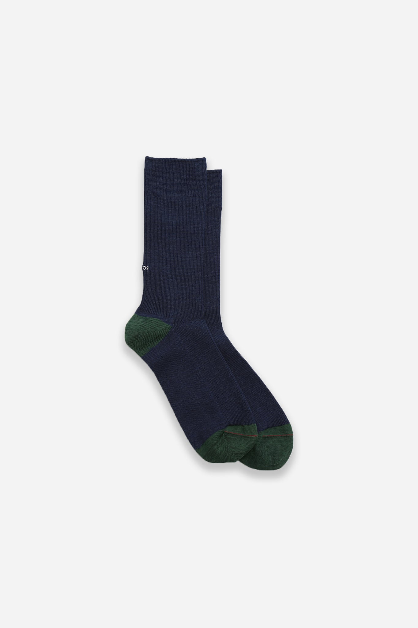 Organic Cotton Blend Crew Socks Navy/D.Green