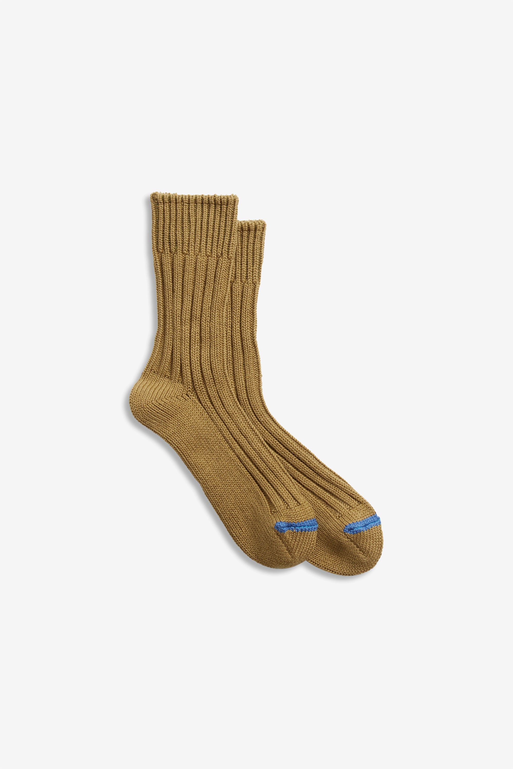 Chunky Ribbed Crew Socks Olive