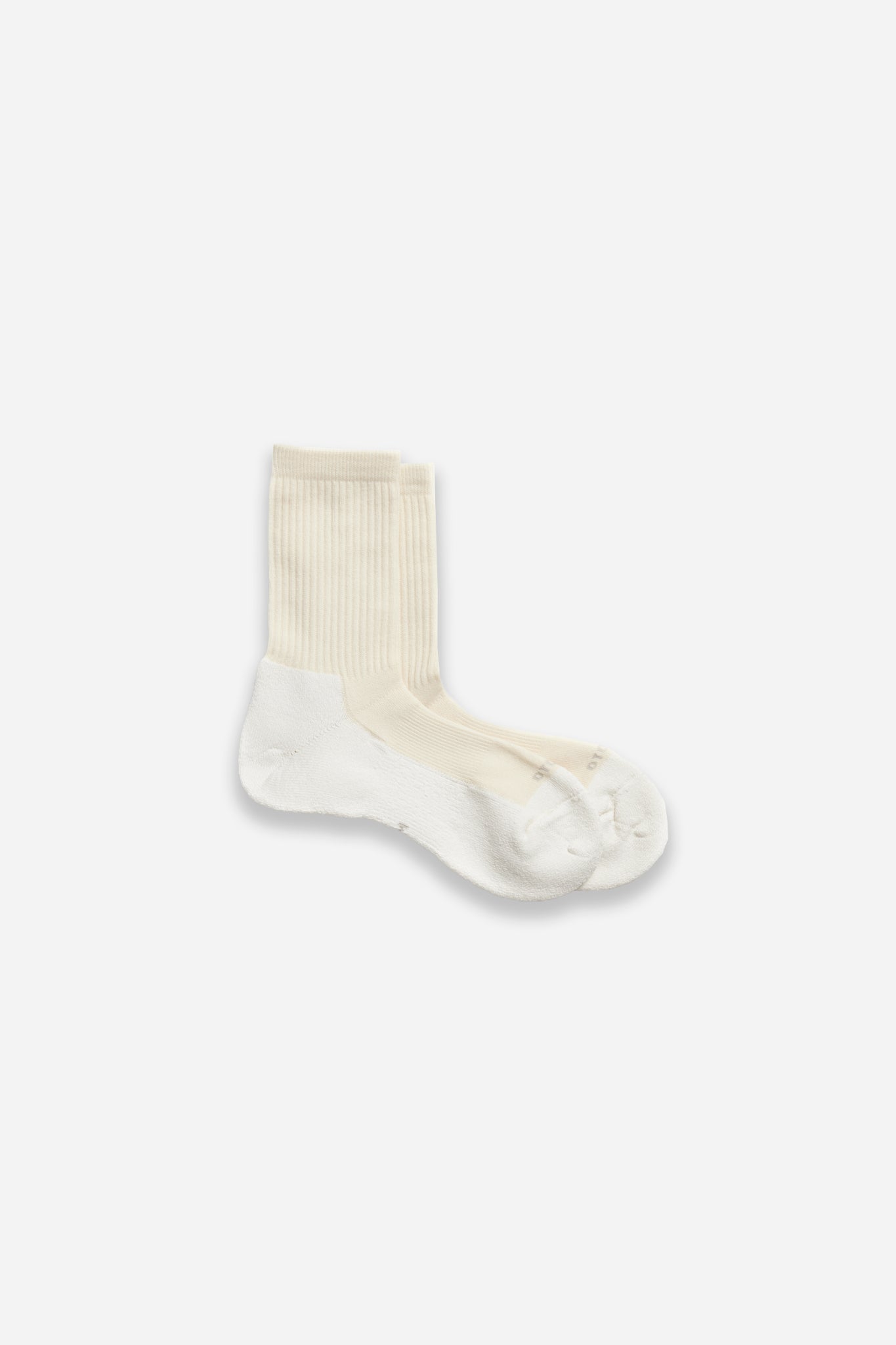 Washi Cushion Crew Socks Ivory