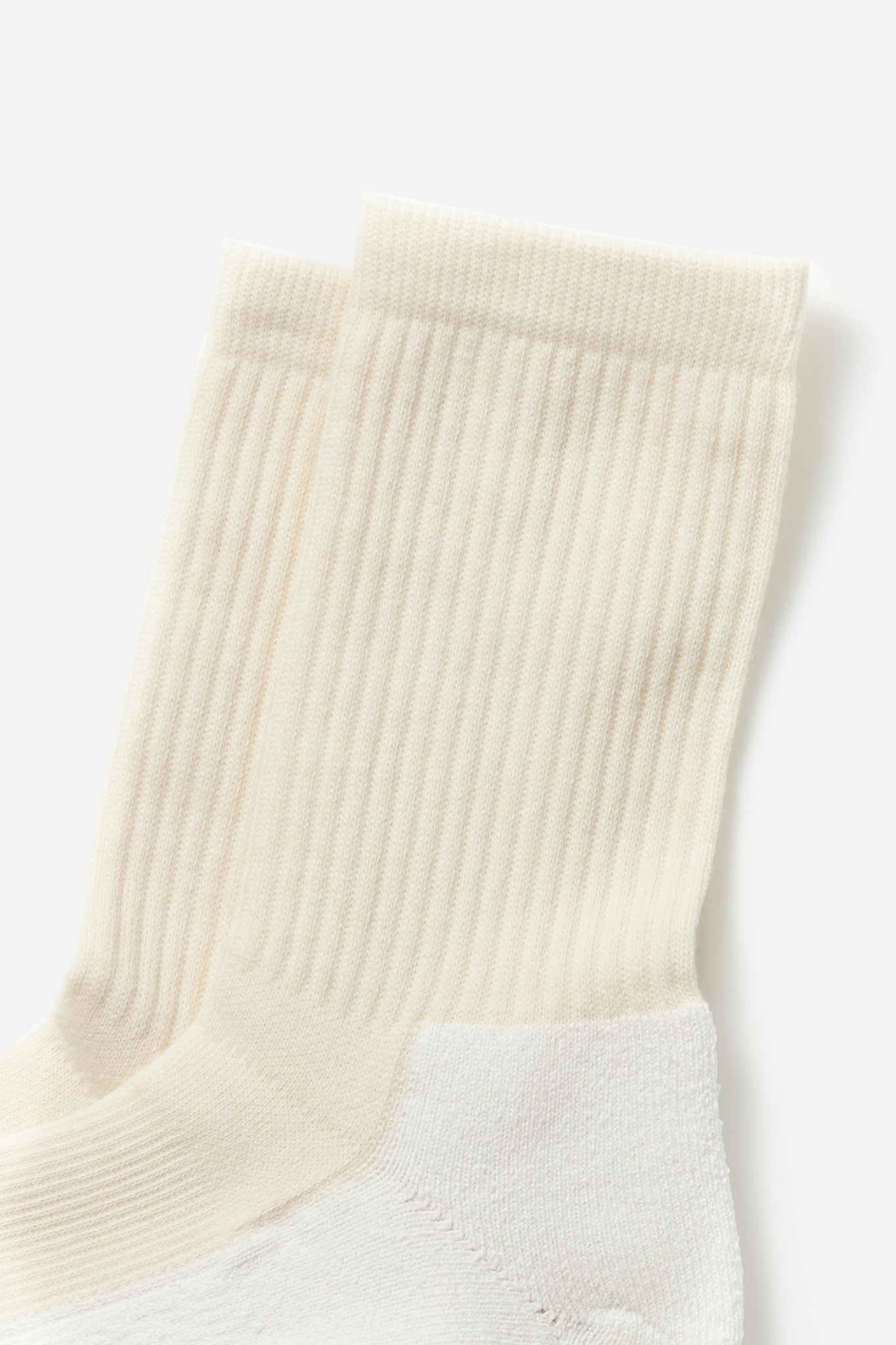 Washi Cushion Crew Socks Ivory