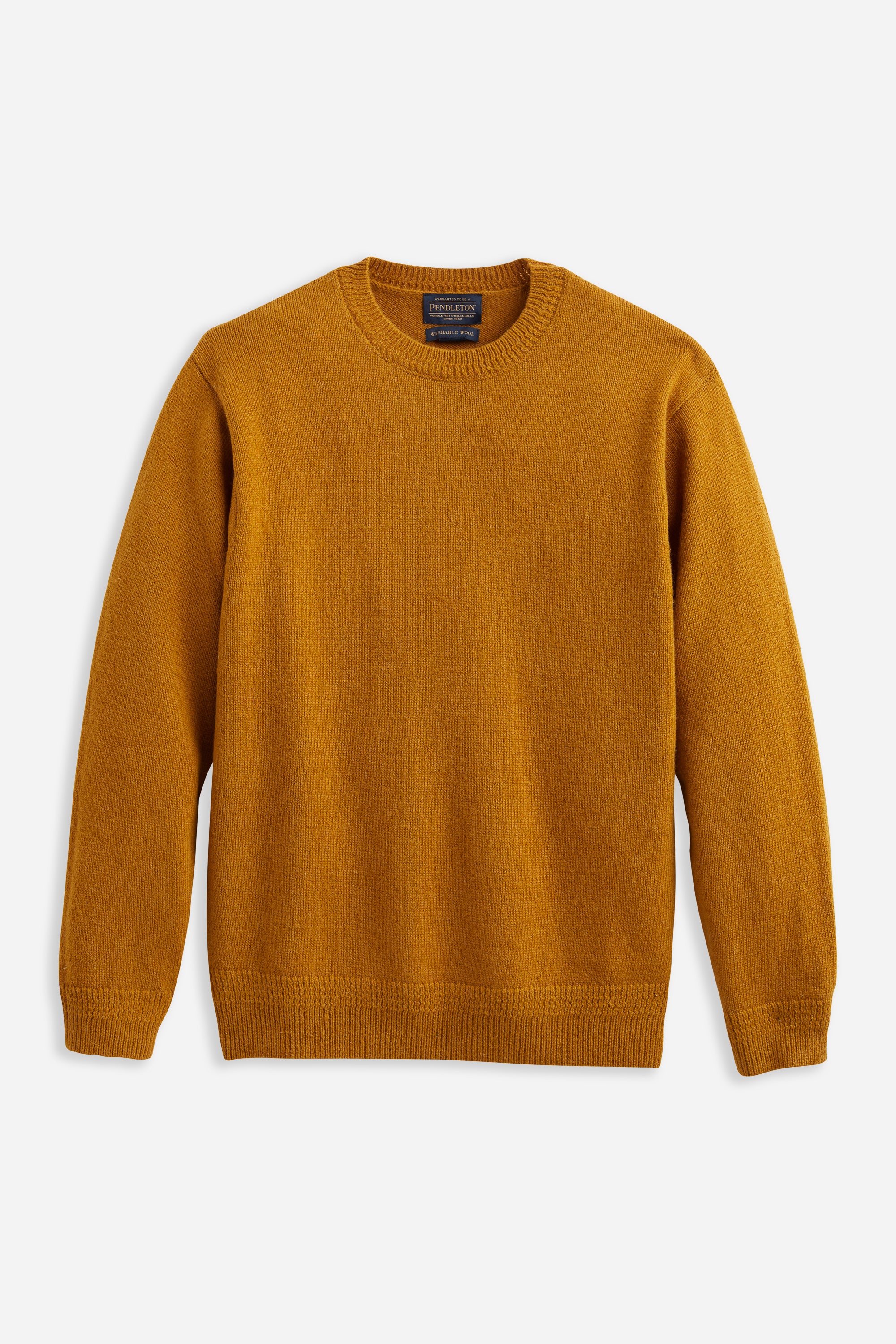 Shetland Crew Sweater Deep Gold – HAVN