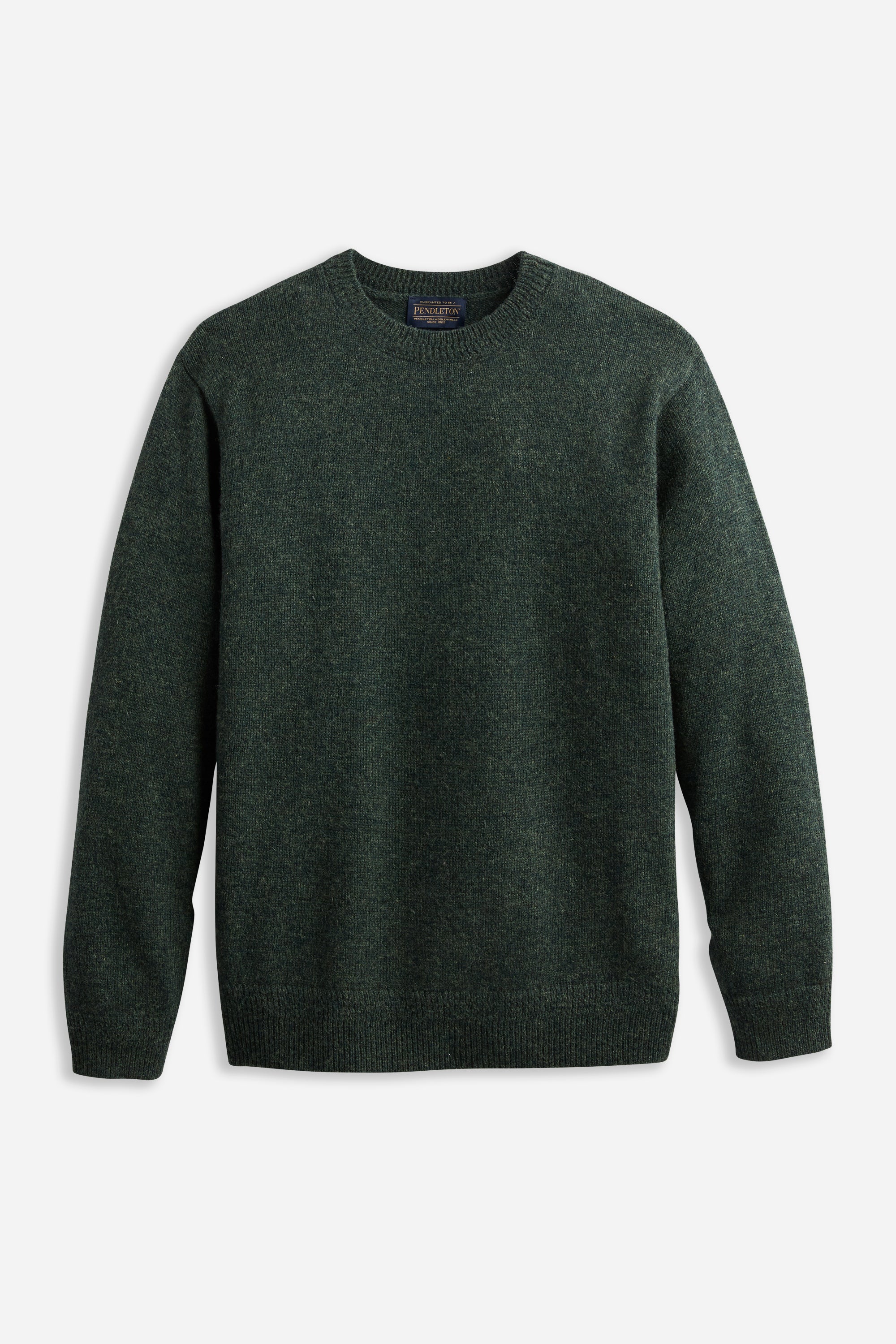Shetland Crew Sweater Dark Fir – HAVN