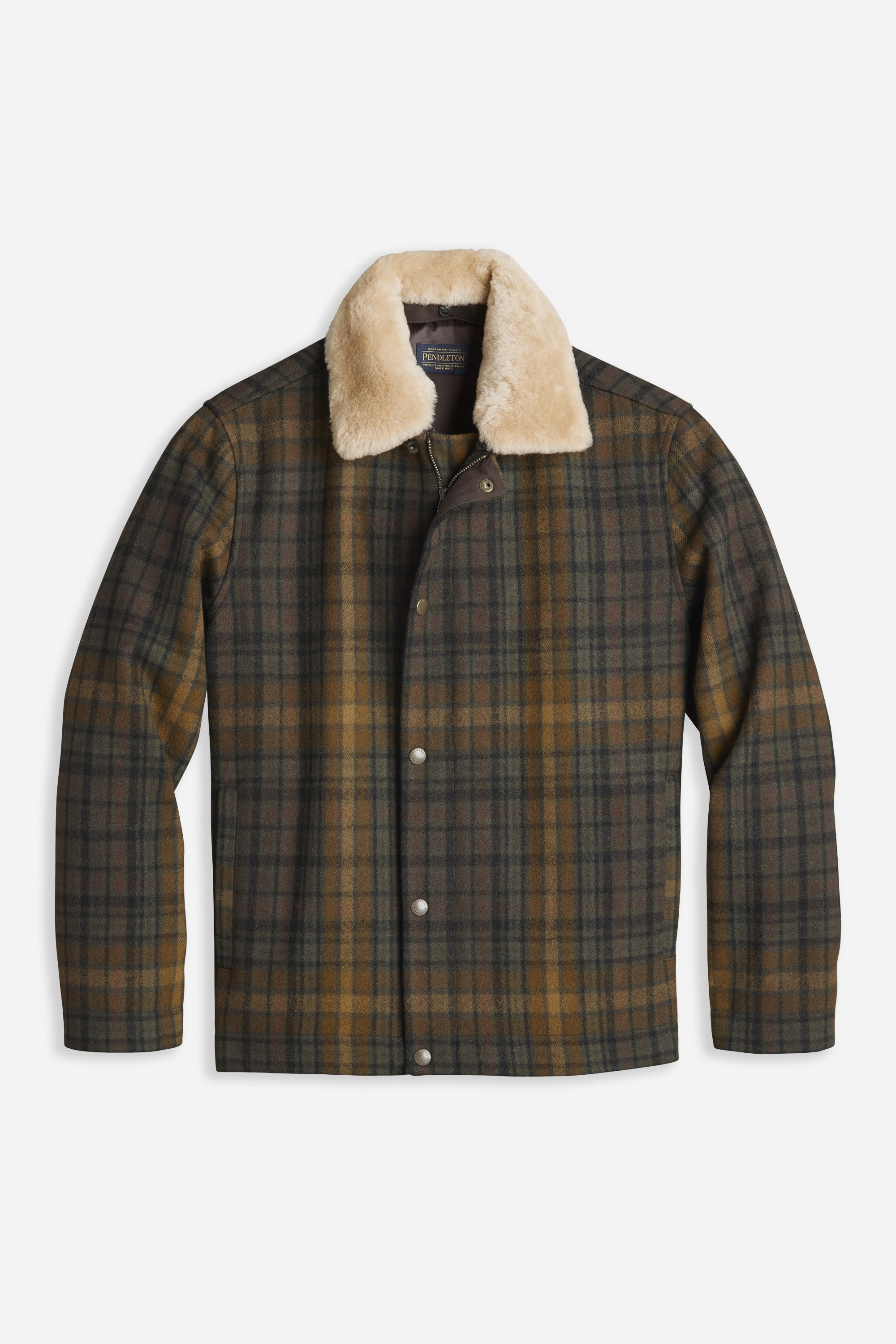 Plaid Silverton Coat Olive/Green Plaid