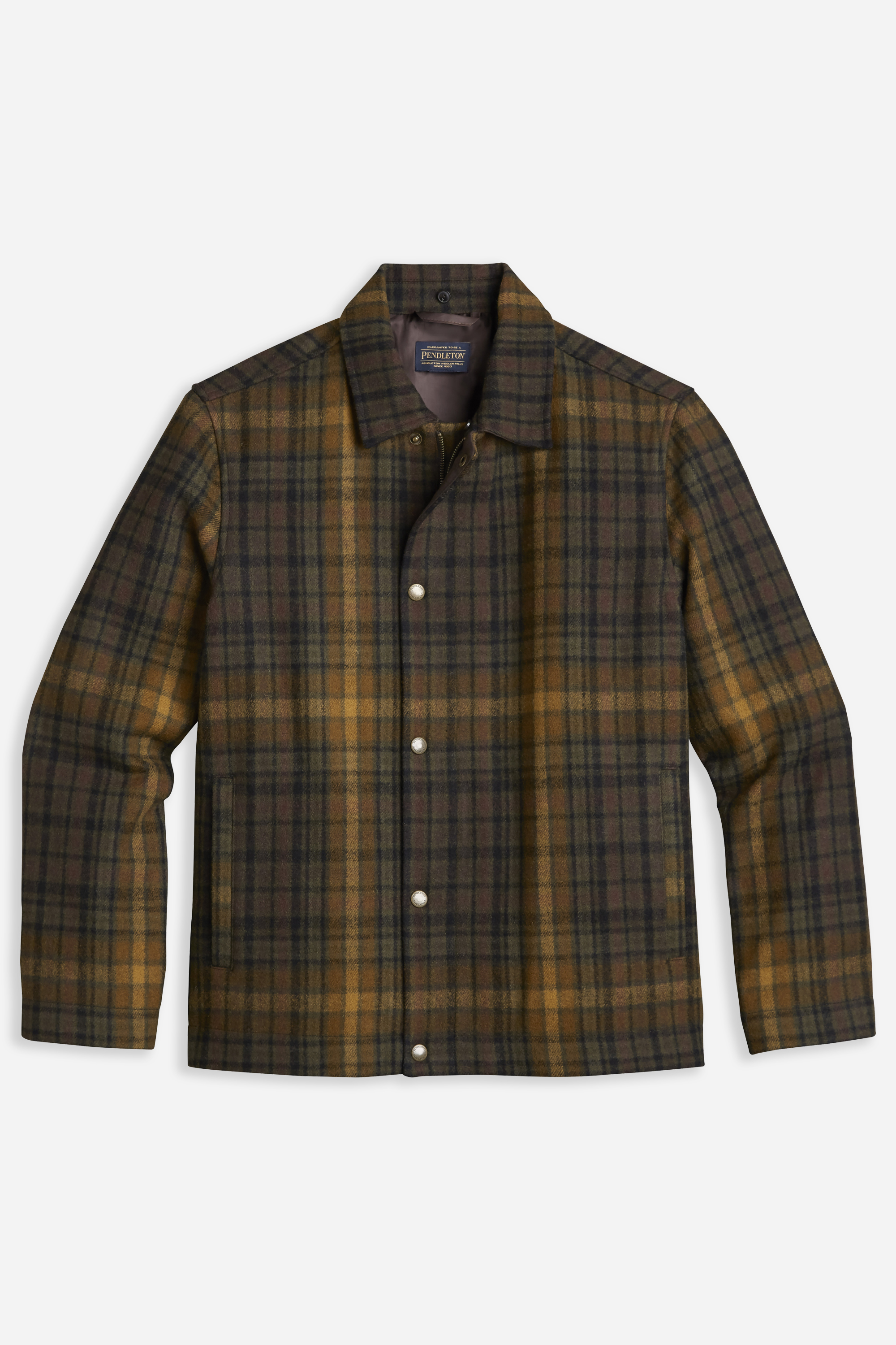 Plaid Silverton Coat Olive/Green Plaid