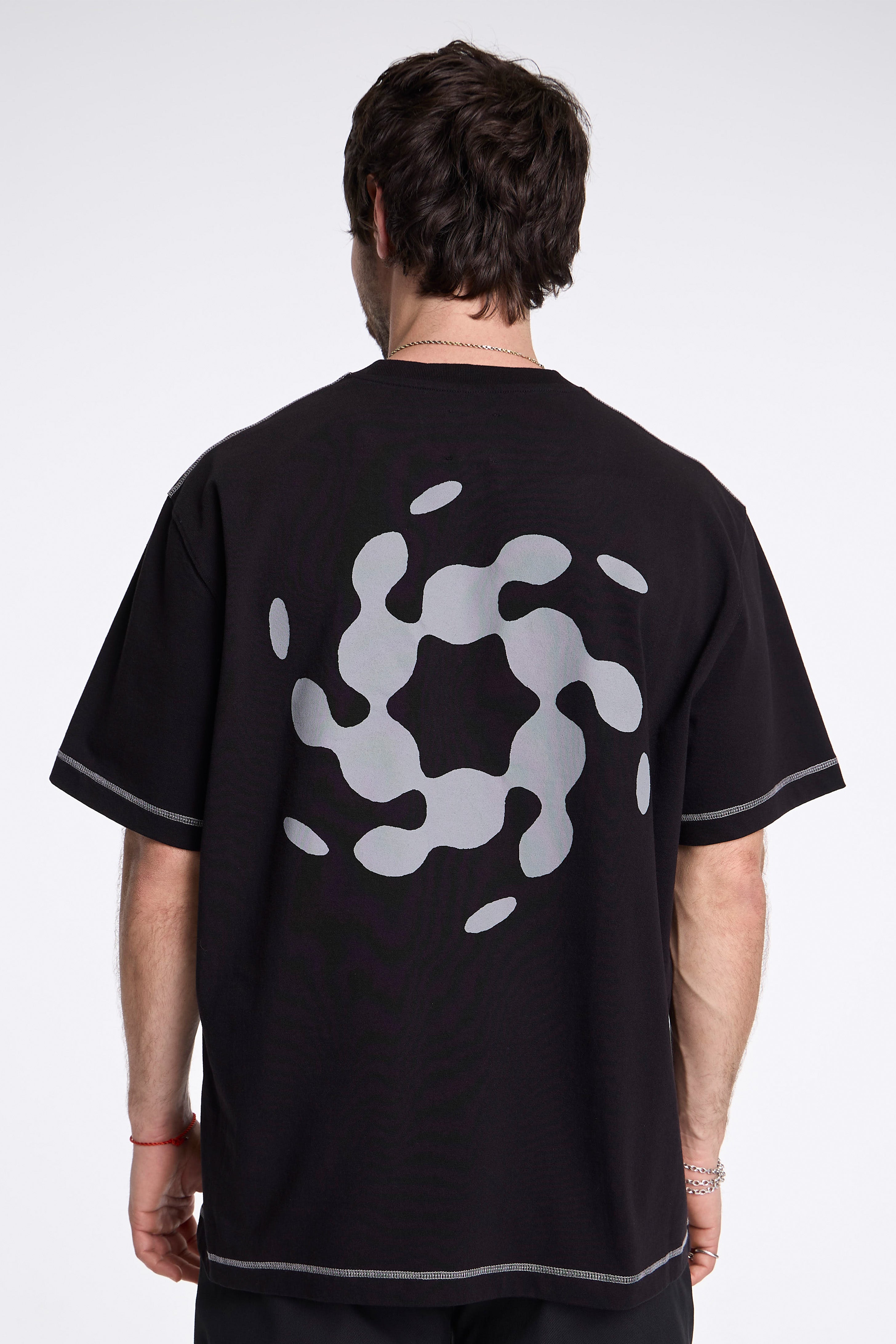 Info Stitch Organic T-Shirt Black