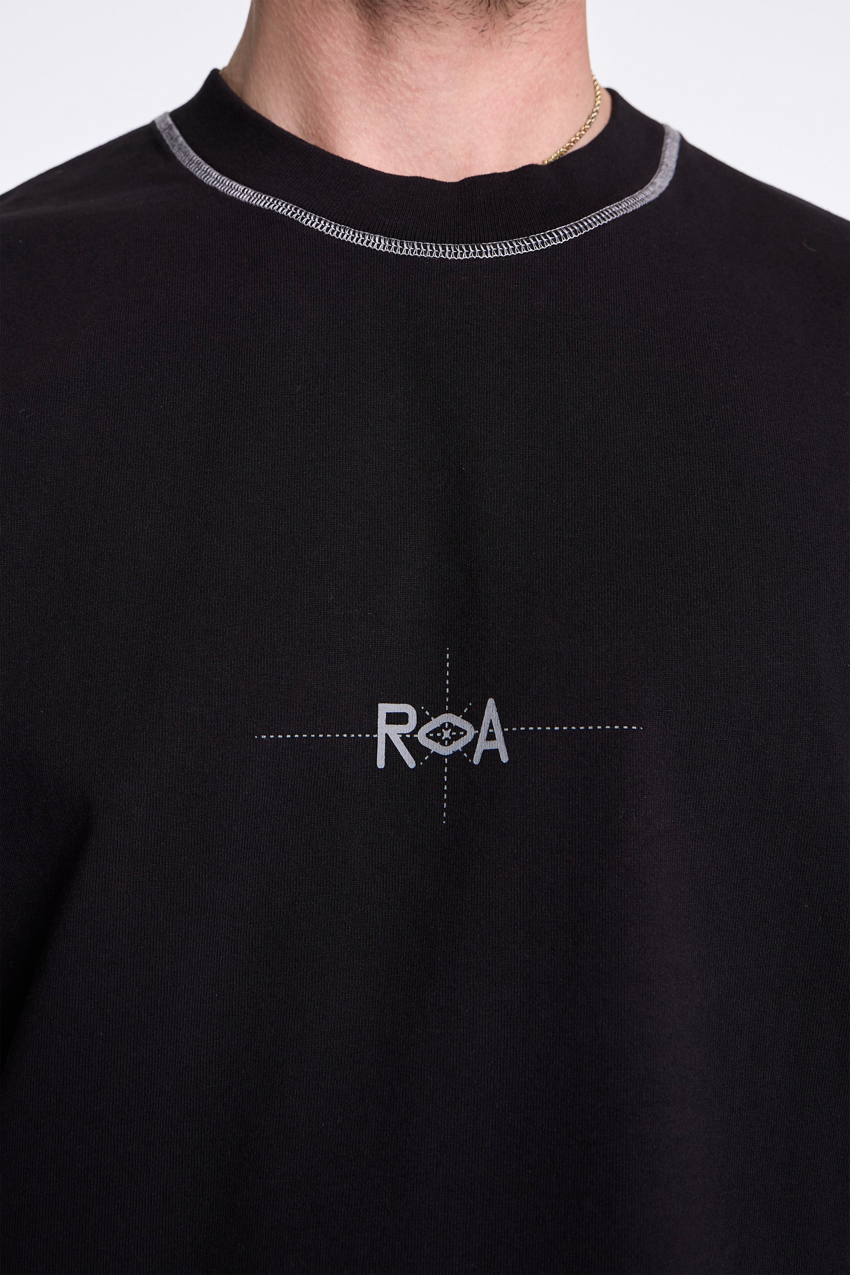 Info Stitch Organic T-Shirt Black