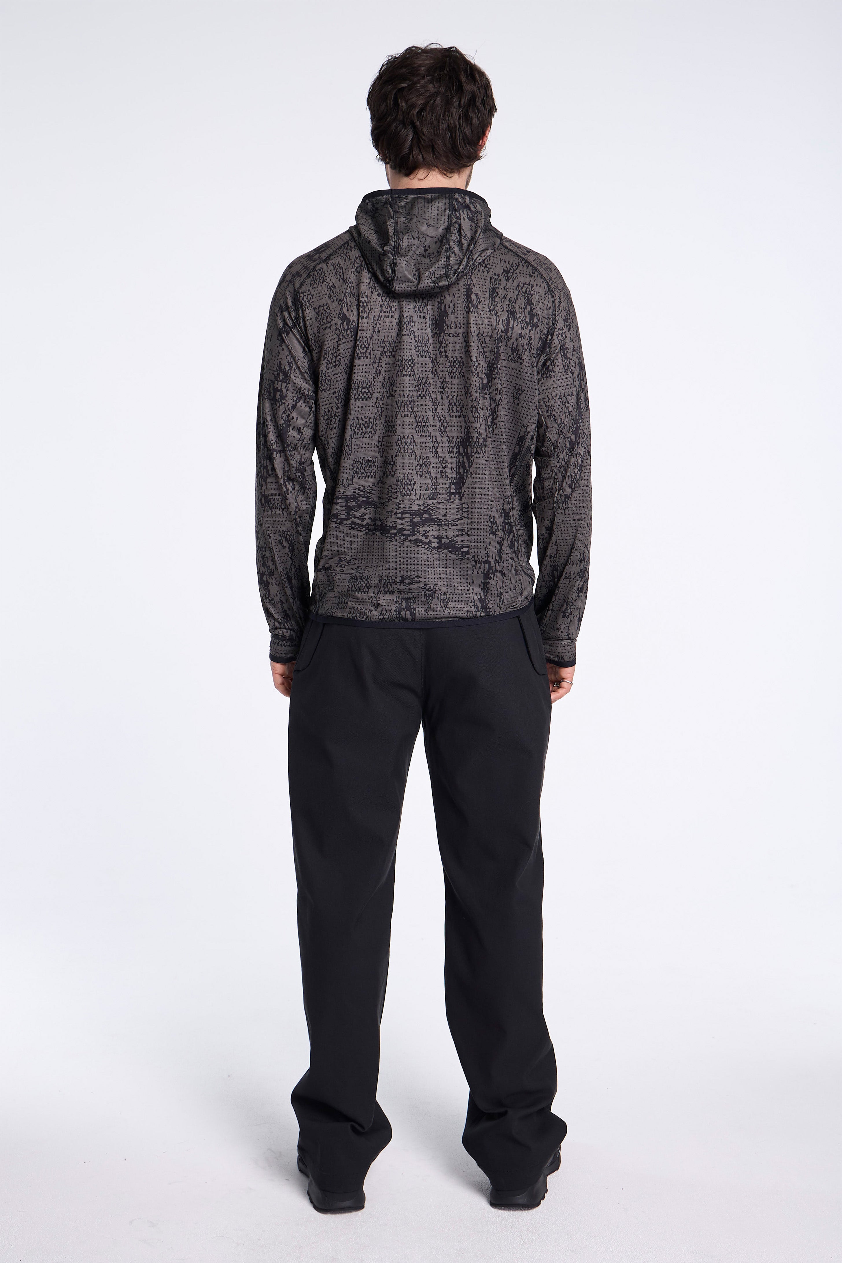 Laki Melted Print UV Hoodie Olive