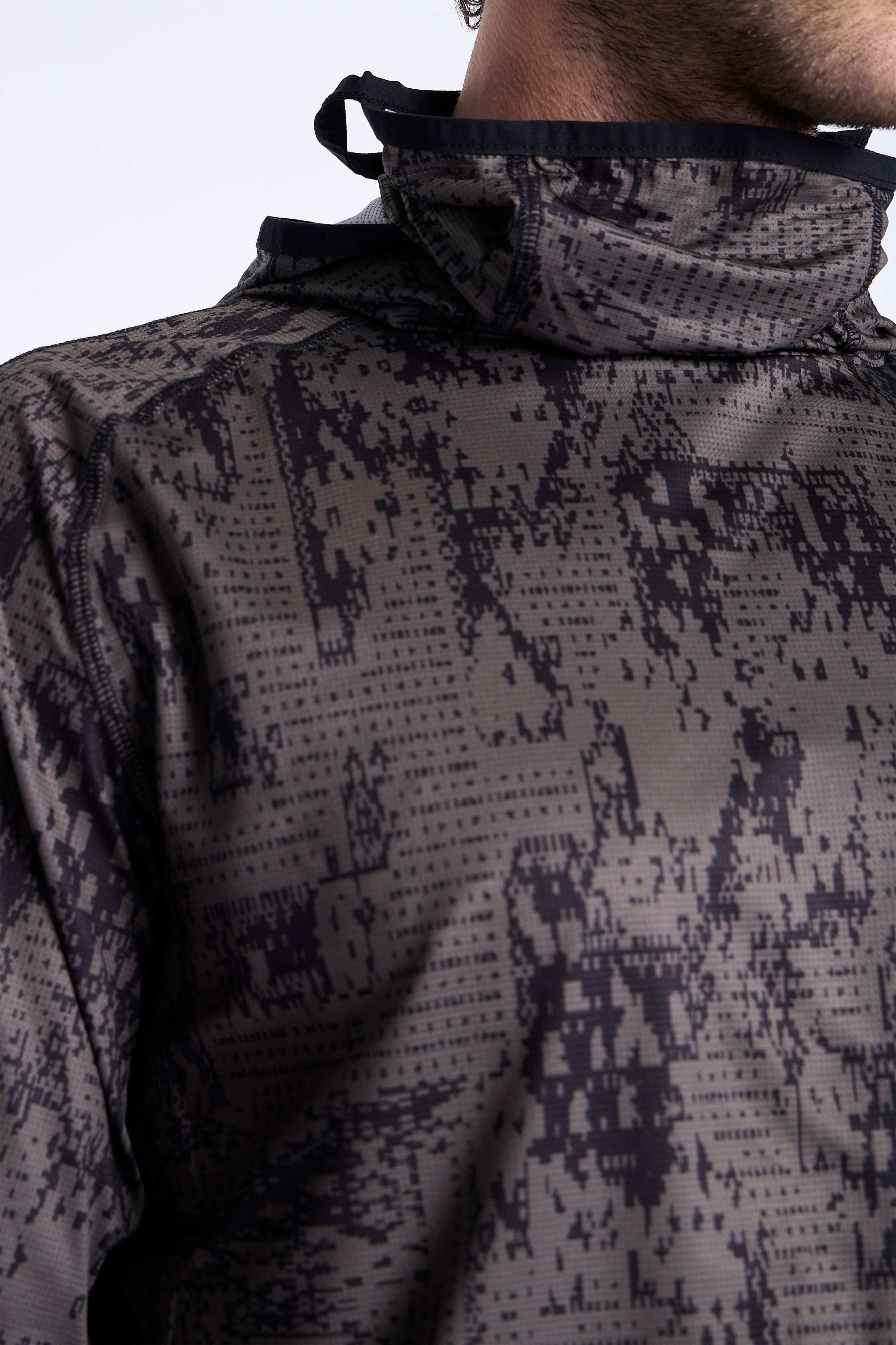 Laki Melted Print UV Hoodie Olive