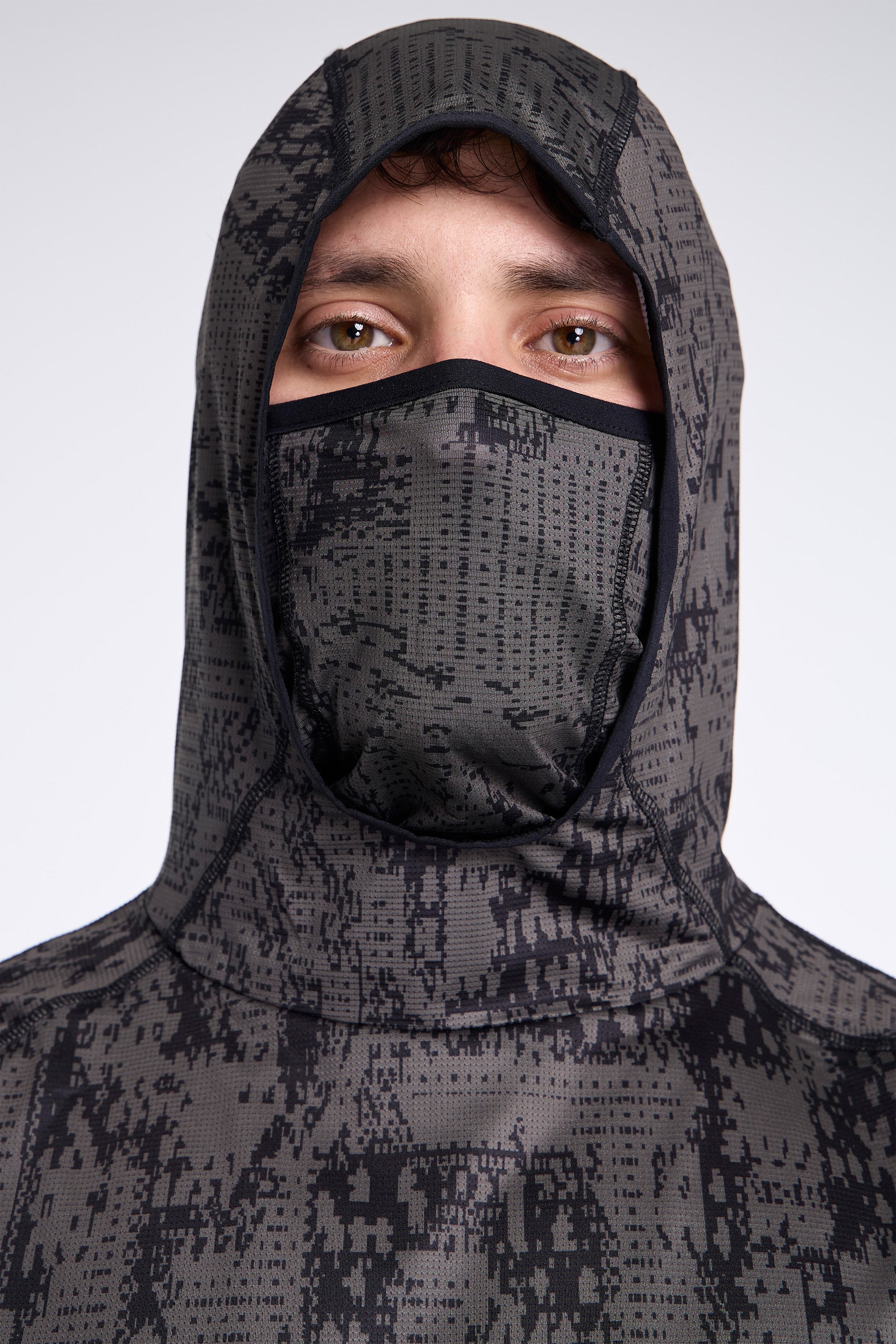 Laki Melted Print UV Hoodie Olive