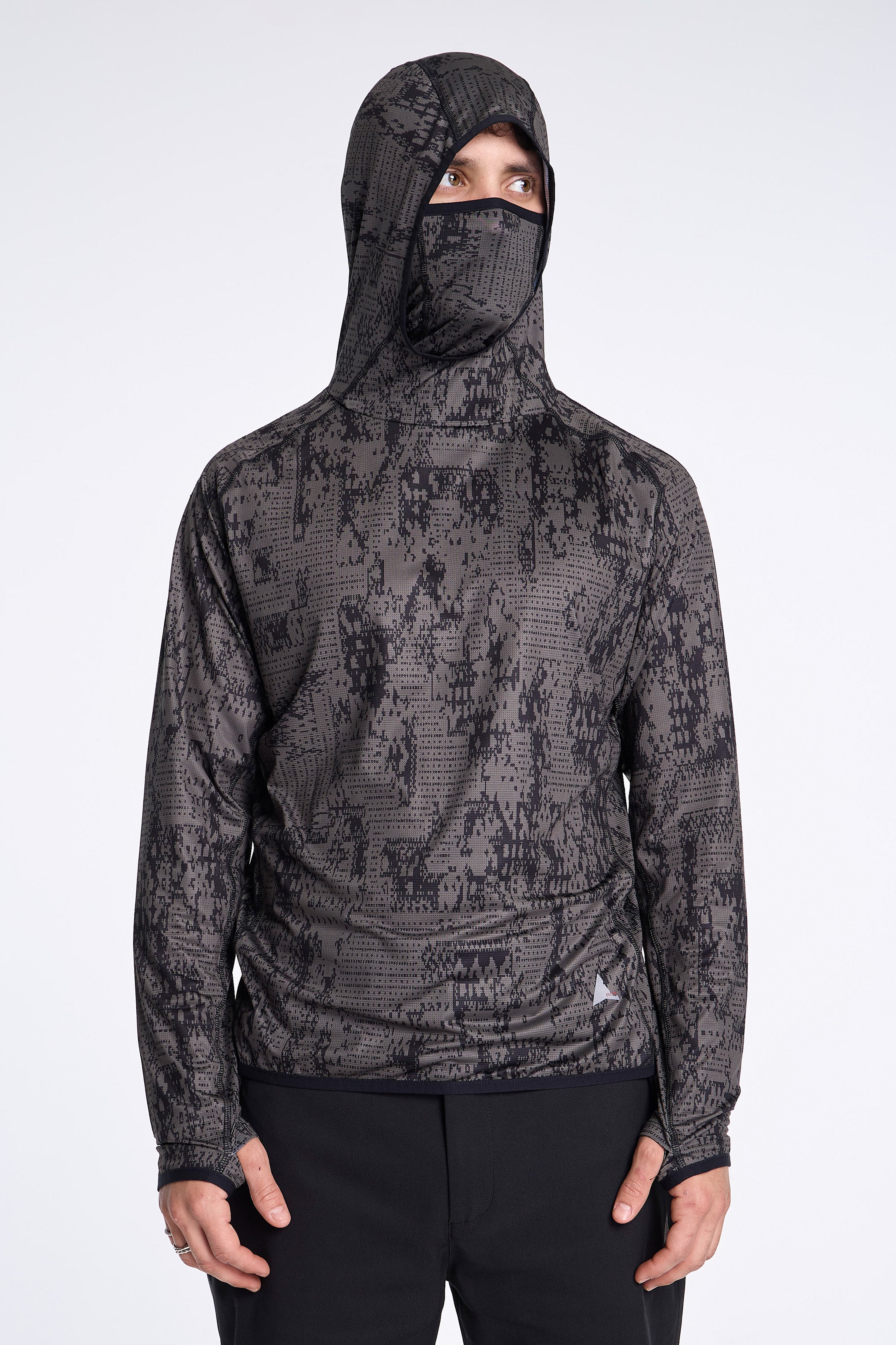 Laki Melted Print UV Hoodie Olive