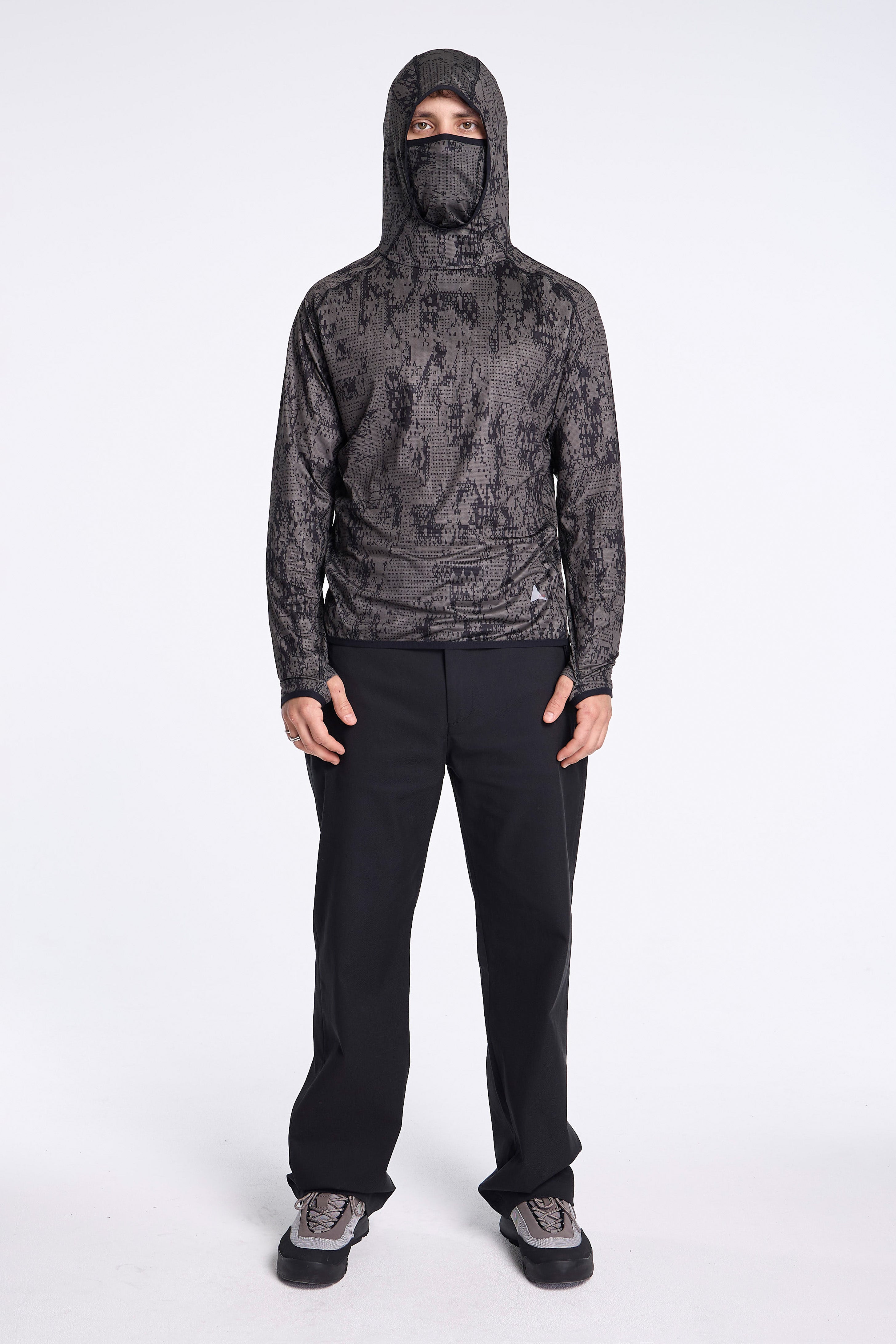 Laki Melted Print UV Hoodie Olive