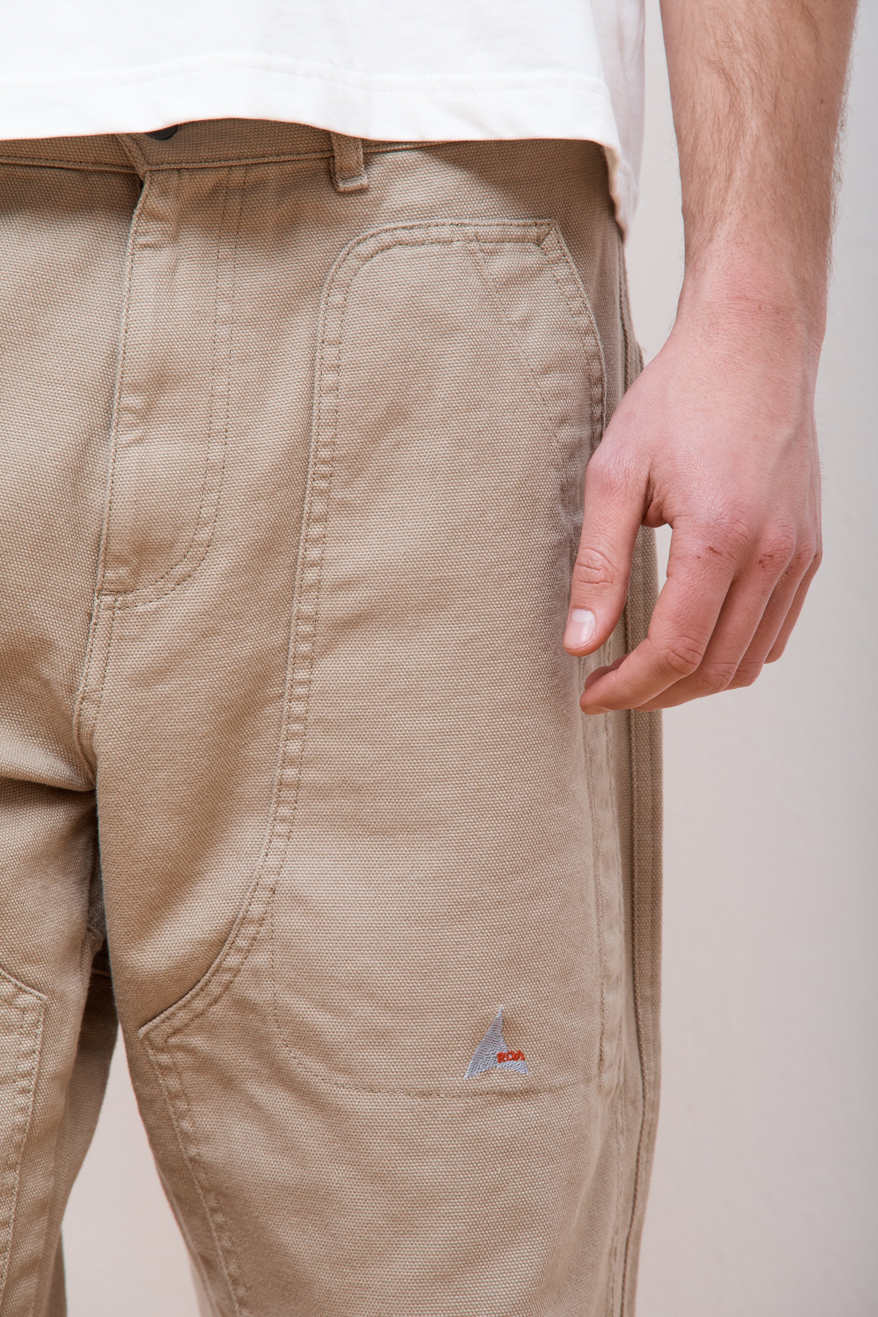 Canvas Cotton Trouser Taupe