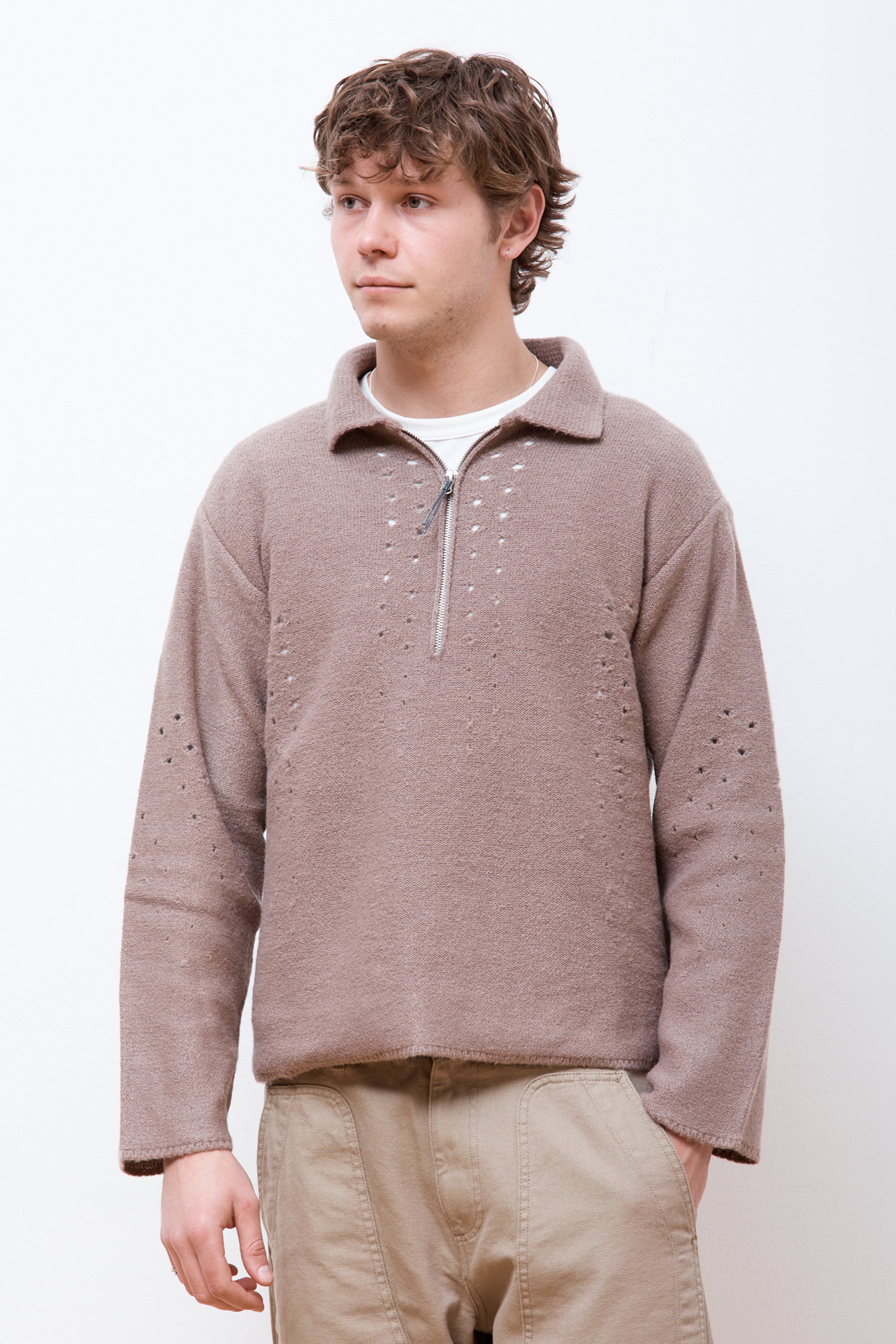 Mohair Polo Taupe