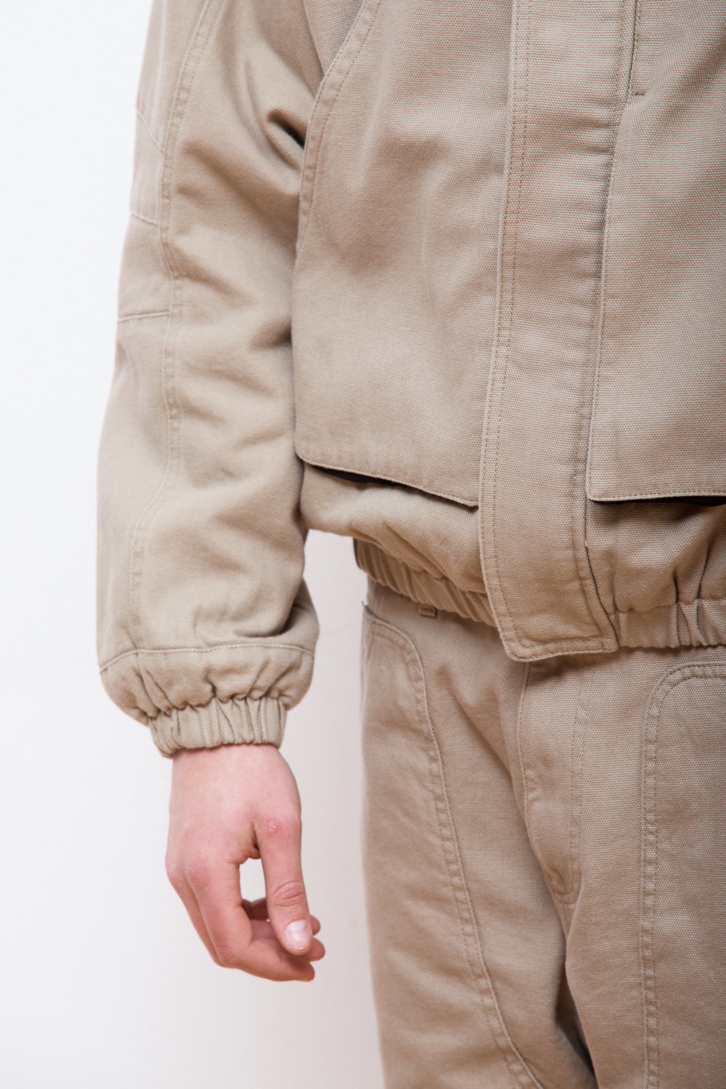 Canvas Cotton Jacket Taupe