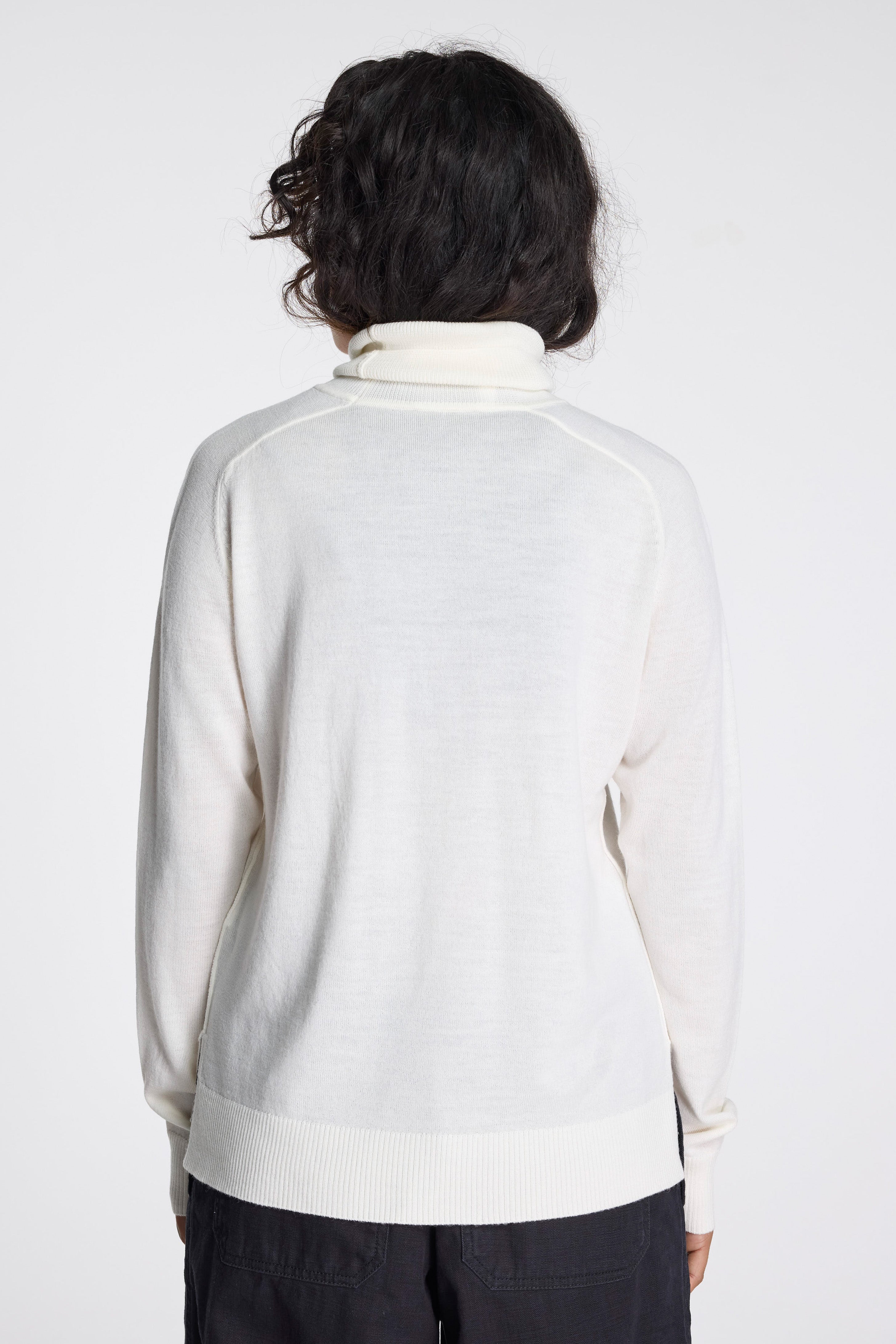Raglan Merino Turtleneck Ivory