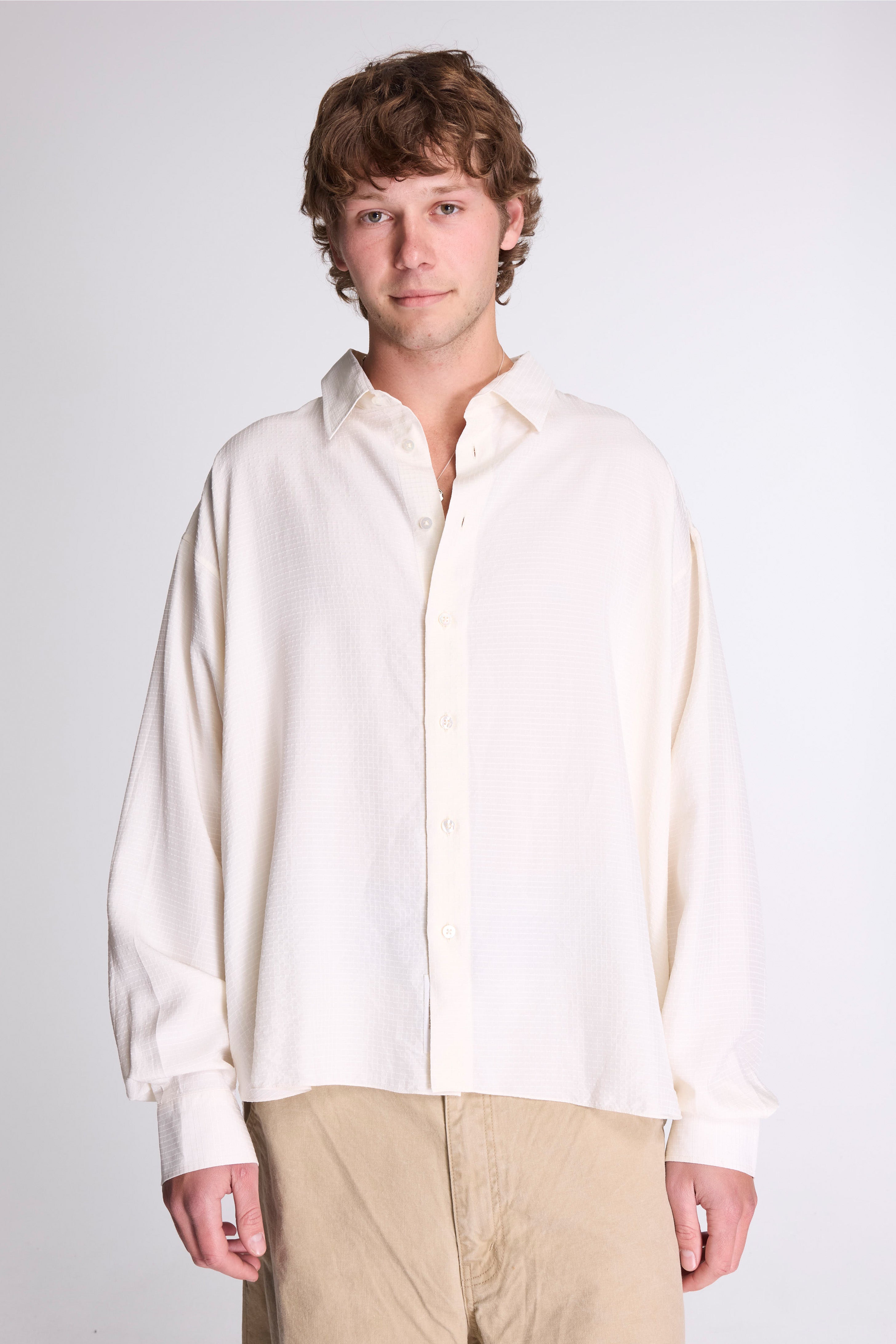 Field Silk Ripstop Classic Shirt Vanilla Ice