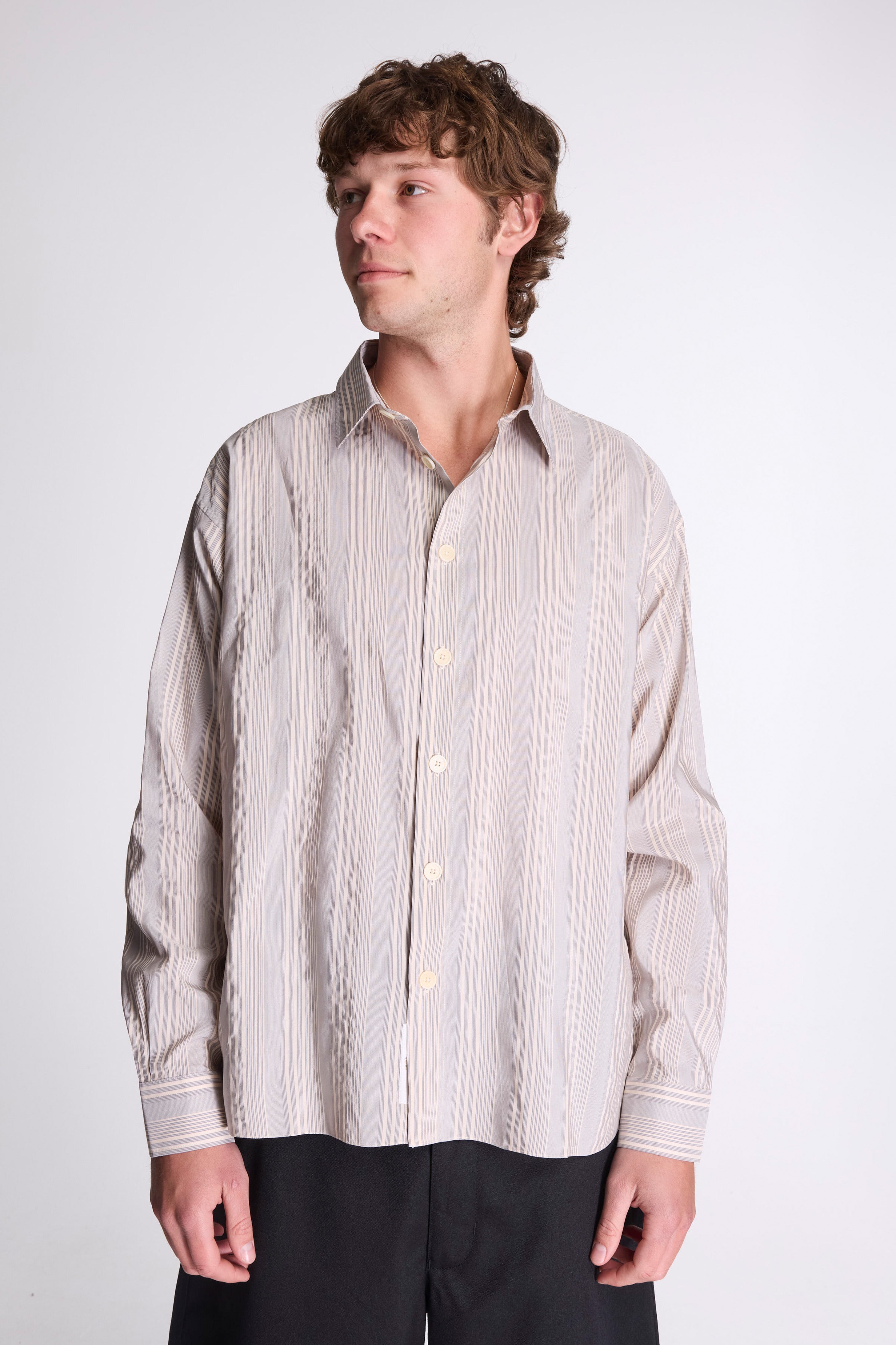 Field Stripy Classic Shirt Rigati Putty/Blue