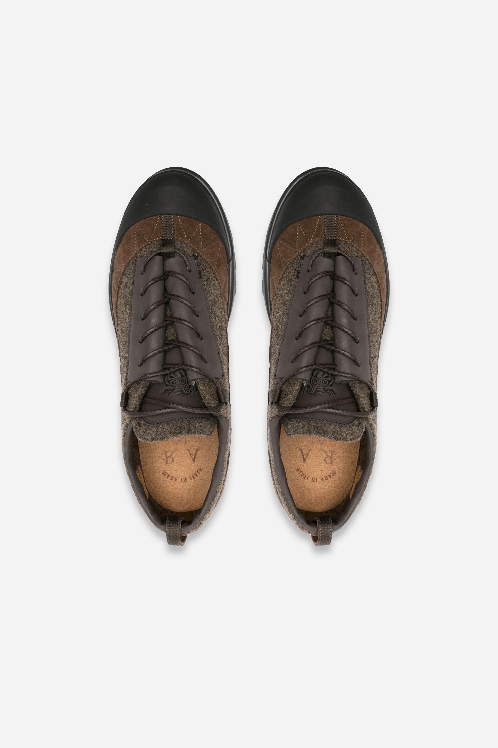 Kalt Shoe Black Coffee Wool