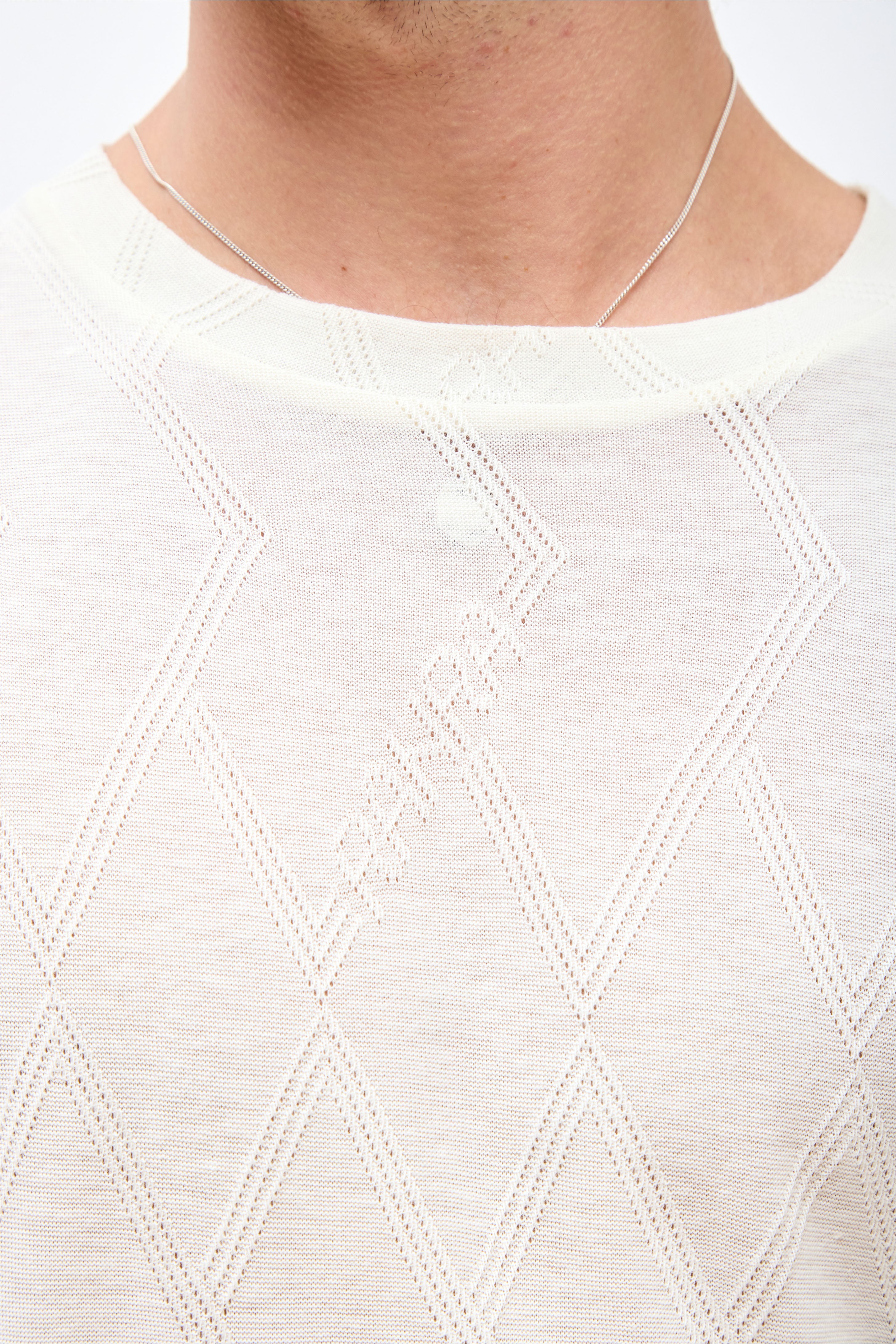 Root Jersey Jacquard T-Shirt Tofu