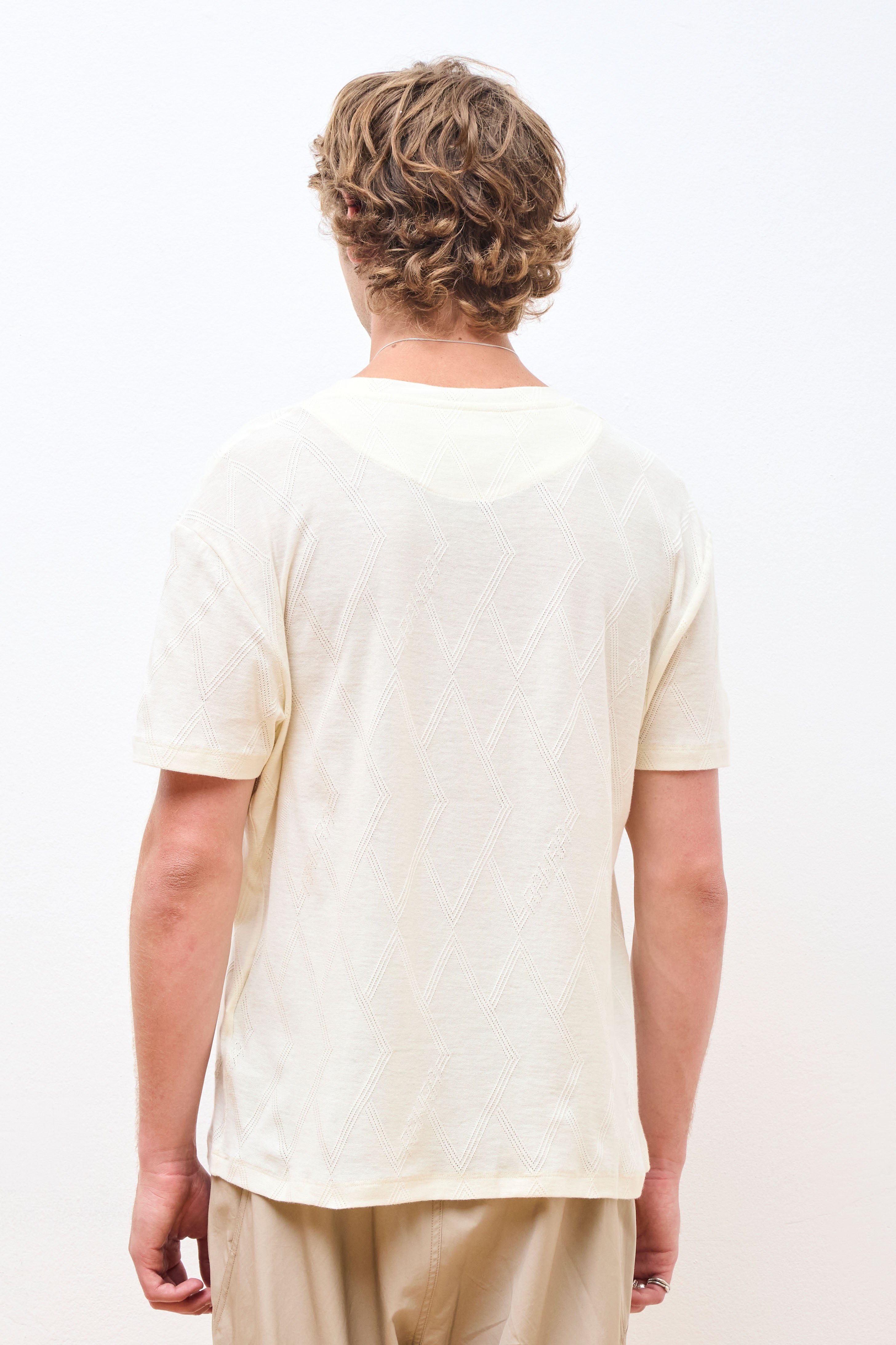 Root Jersey Jacquard T-Shirt Tofu