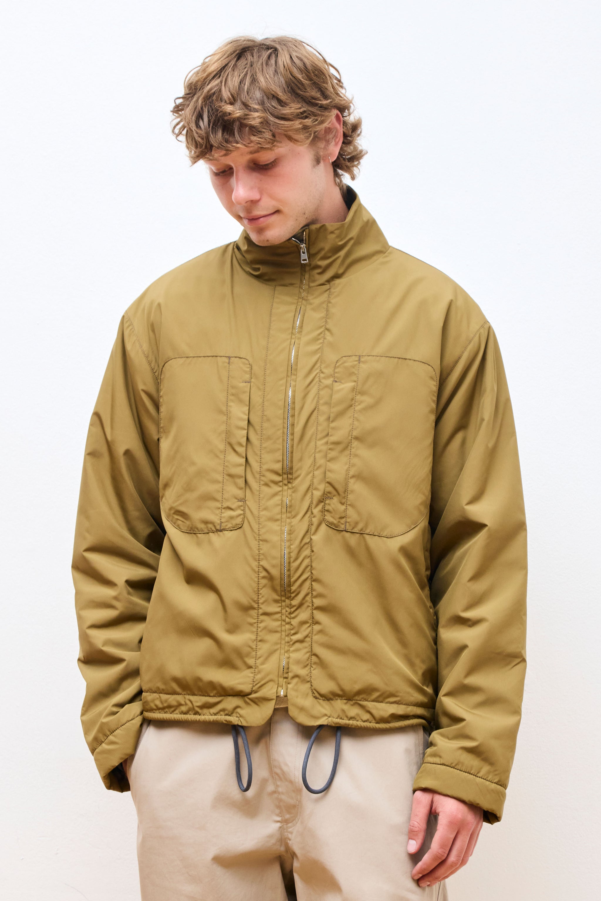 Ranra Rowan Mini Ripstop Nylon Padded Jacket Bronze Brown