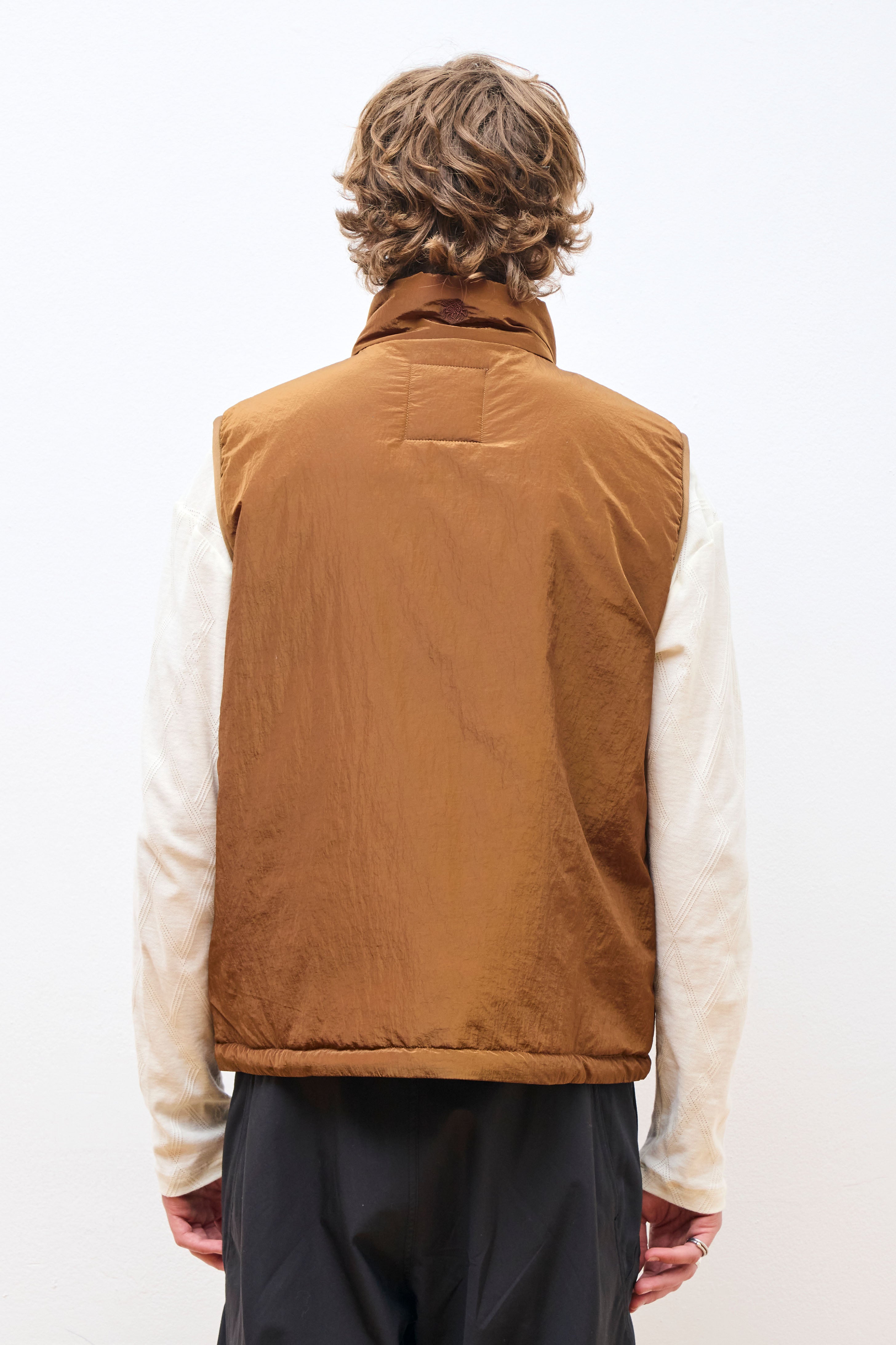 Treker Shiny Nylon Vest Bronze Brown