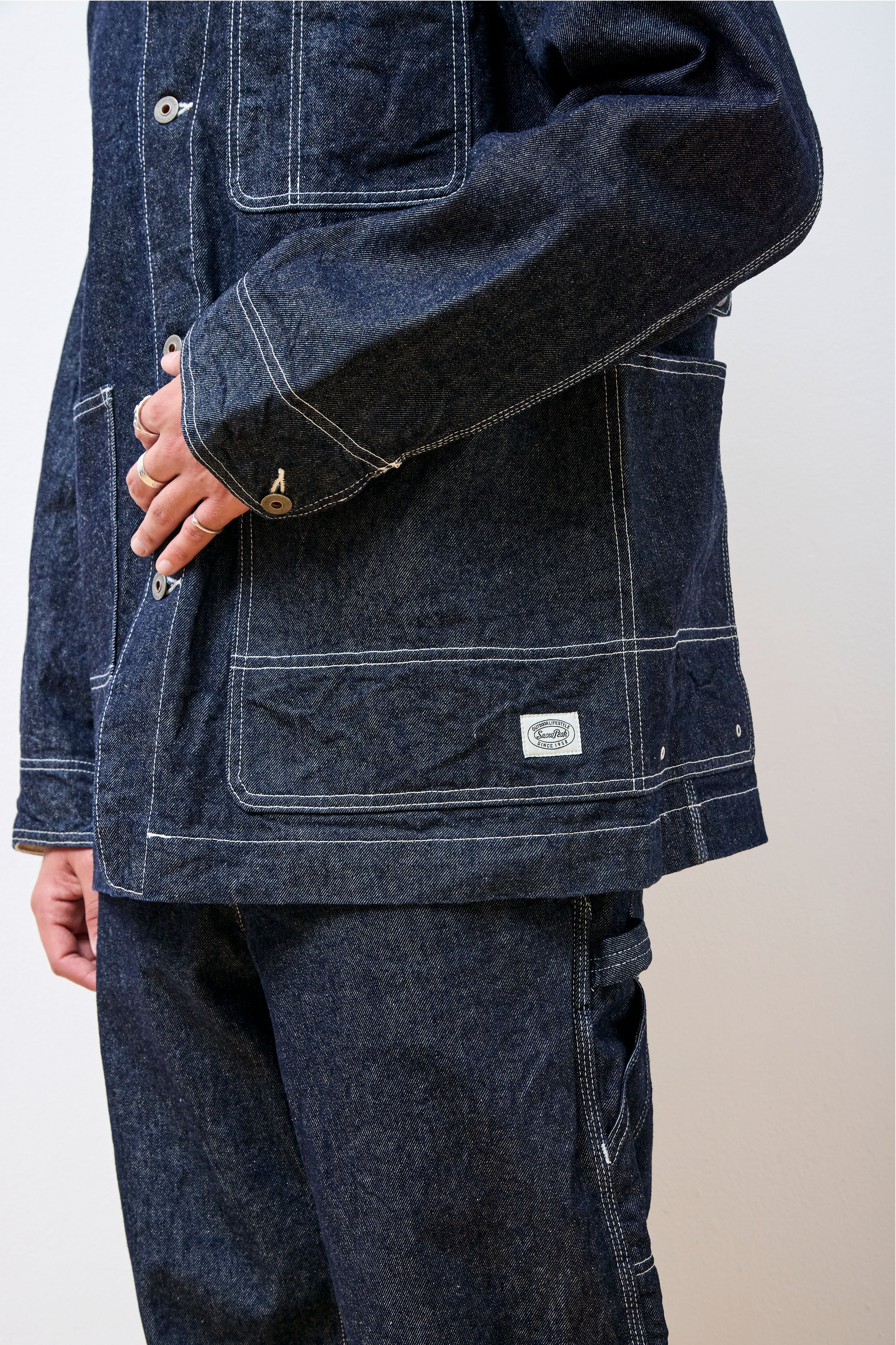 Recycled Cotton Denim Jacket Indigo